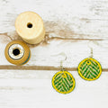 Harris Tweed Circle Earrings