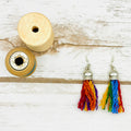 Harris Tweed Tassel Earrings