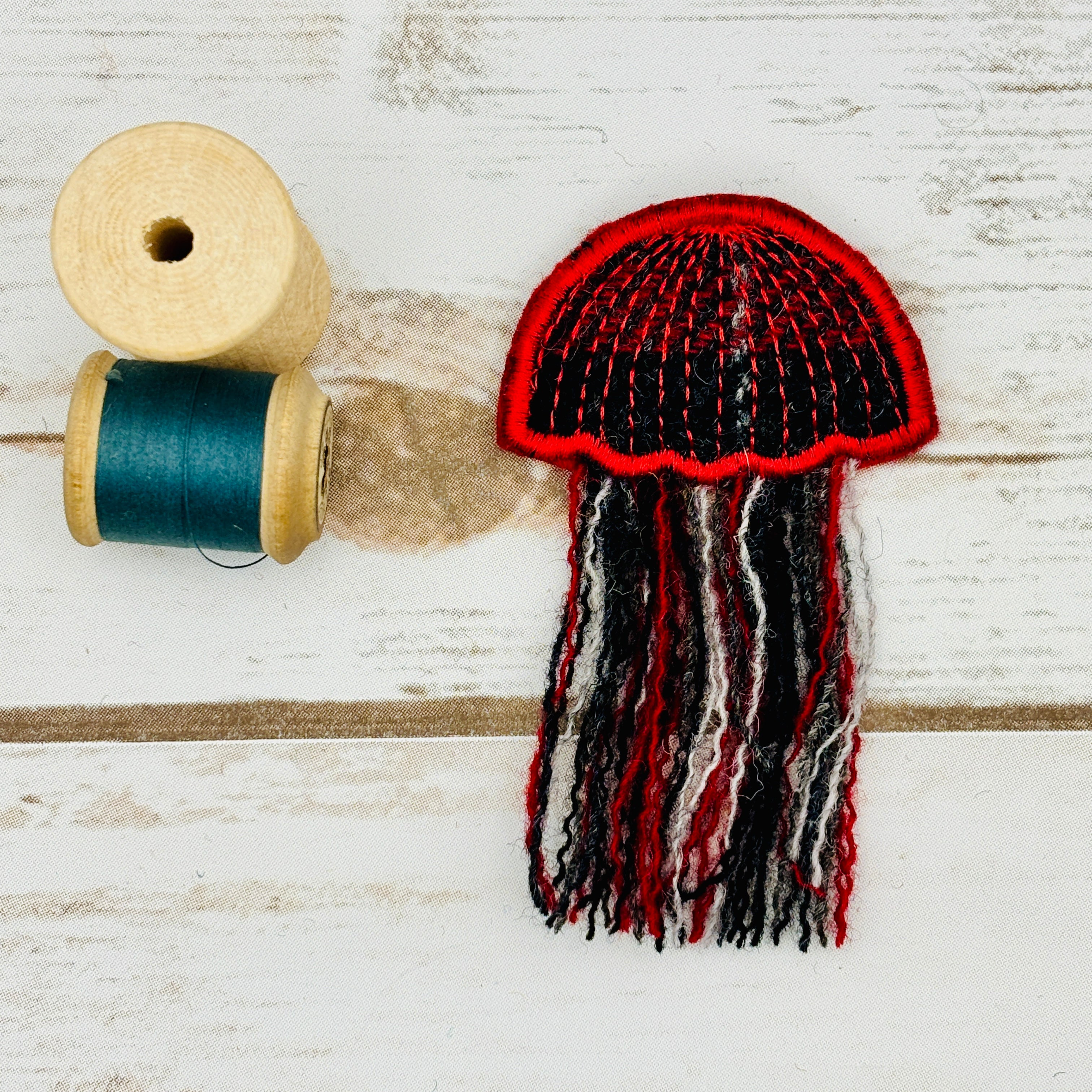 Jellyfish - Harris Tweed Brooch