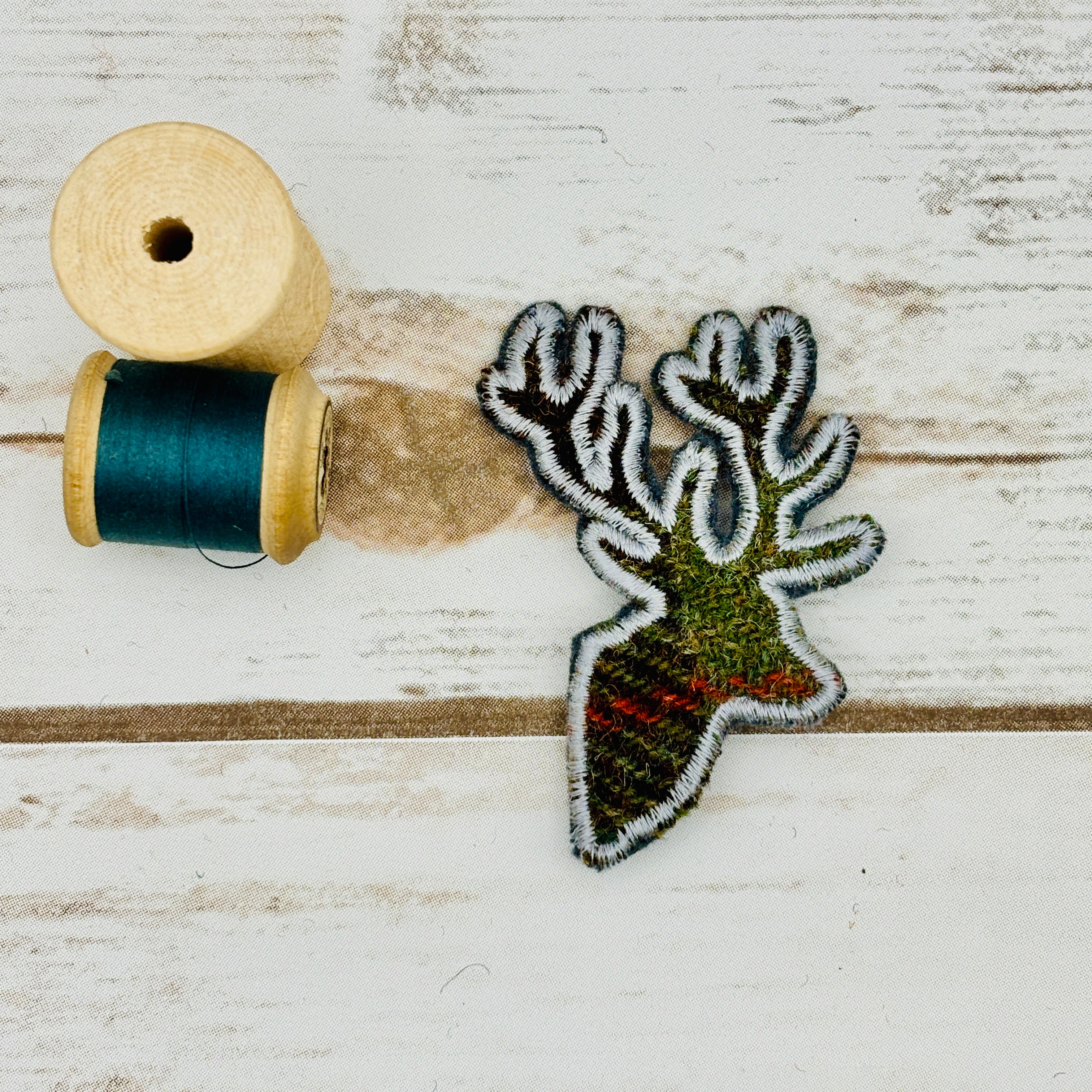 Stag - Harris Tweed Brooch