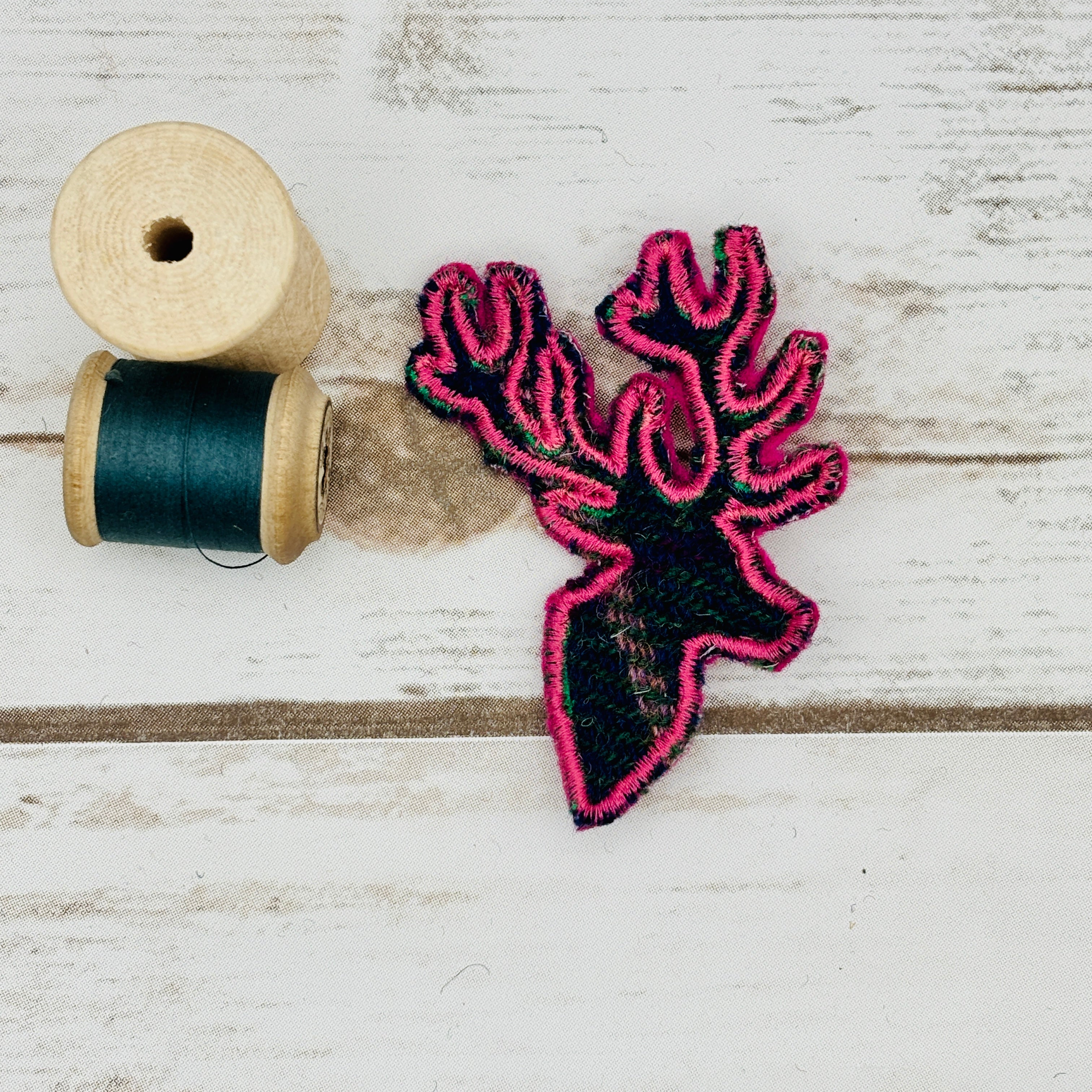 Stag - Harris Tweed Brooch