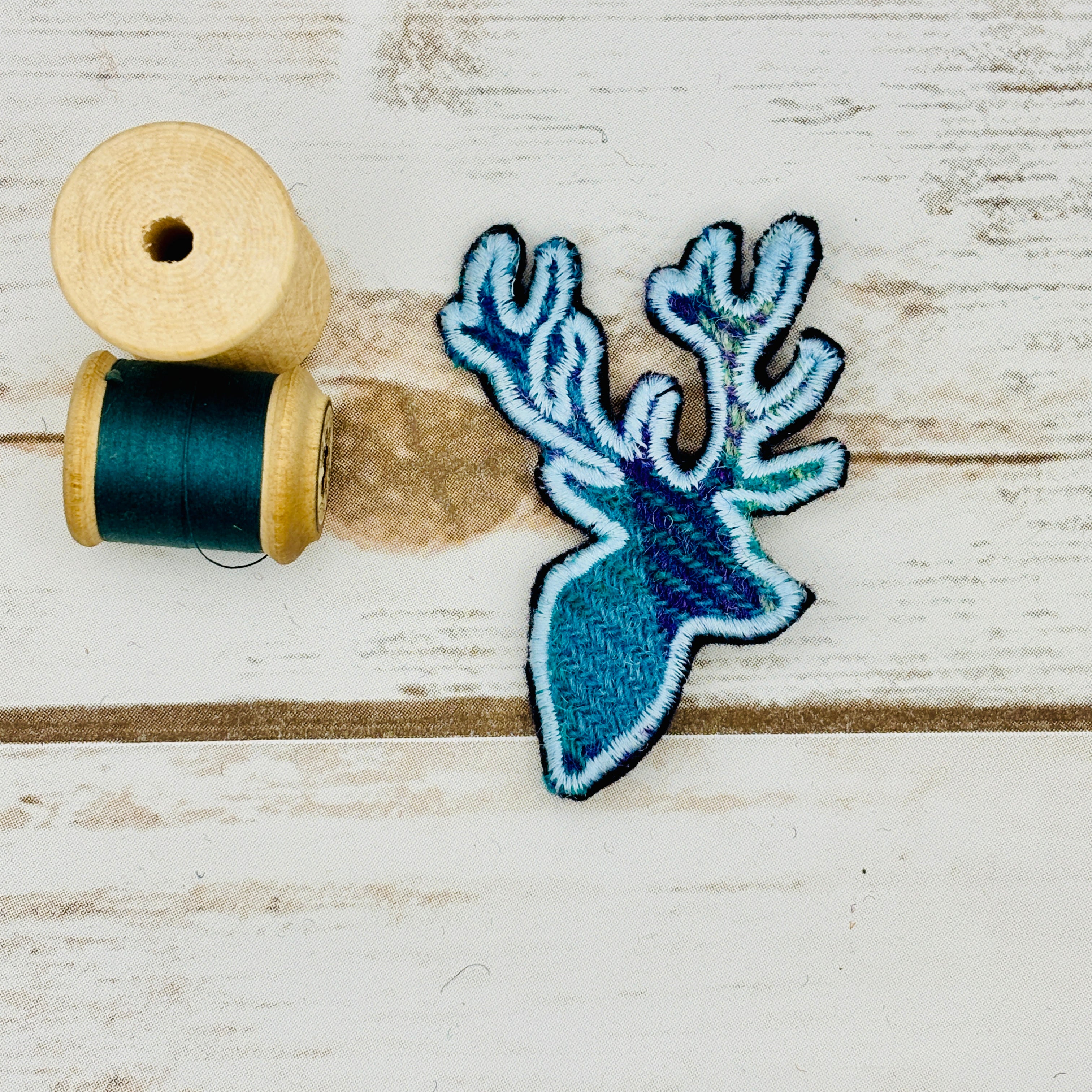 Stag - Harris Tweed Brooch