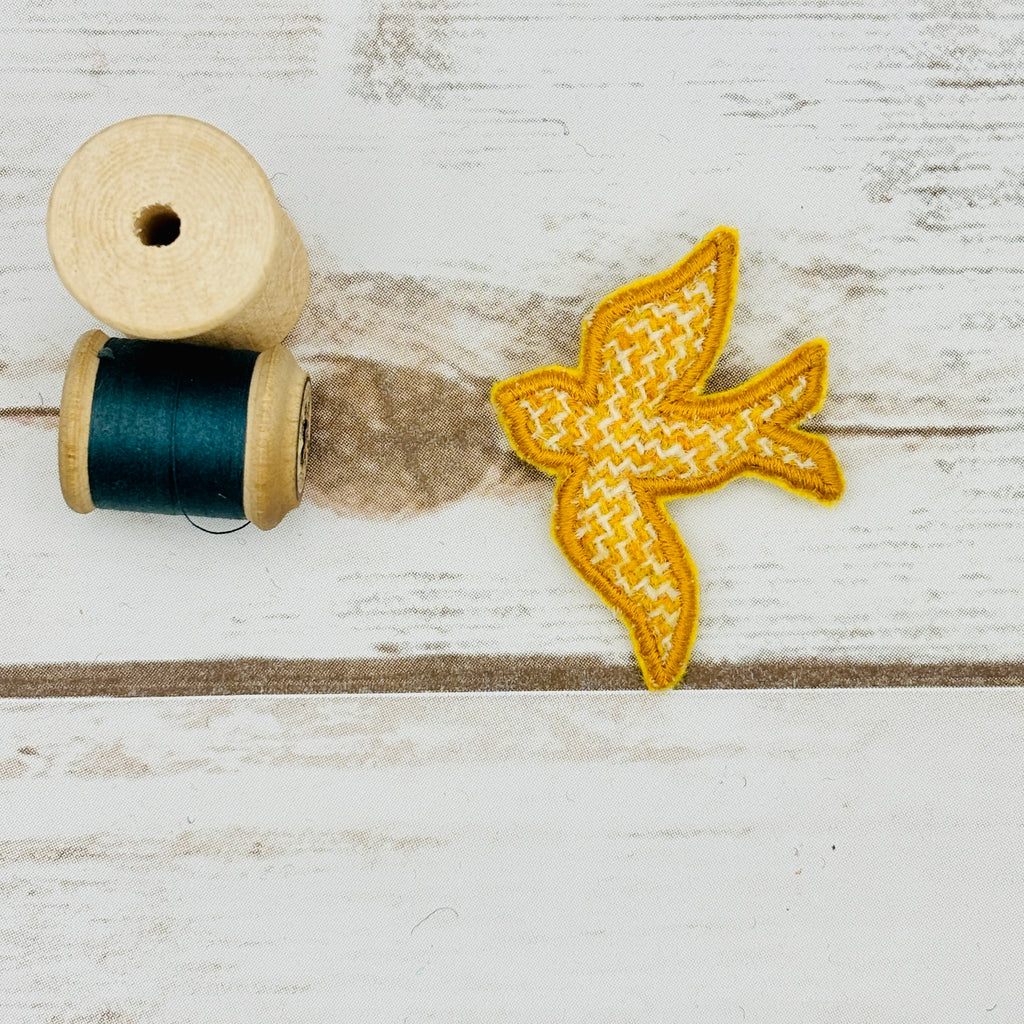 Swallow - Harris Tweed Brooch