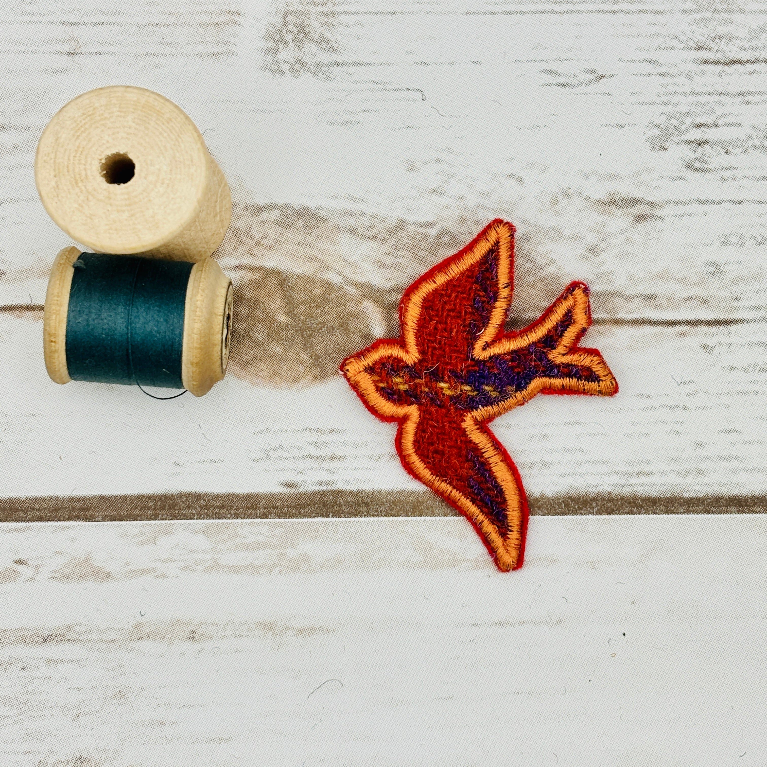 Swallow - Harris Tweed Brooch