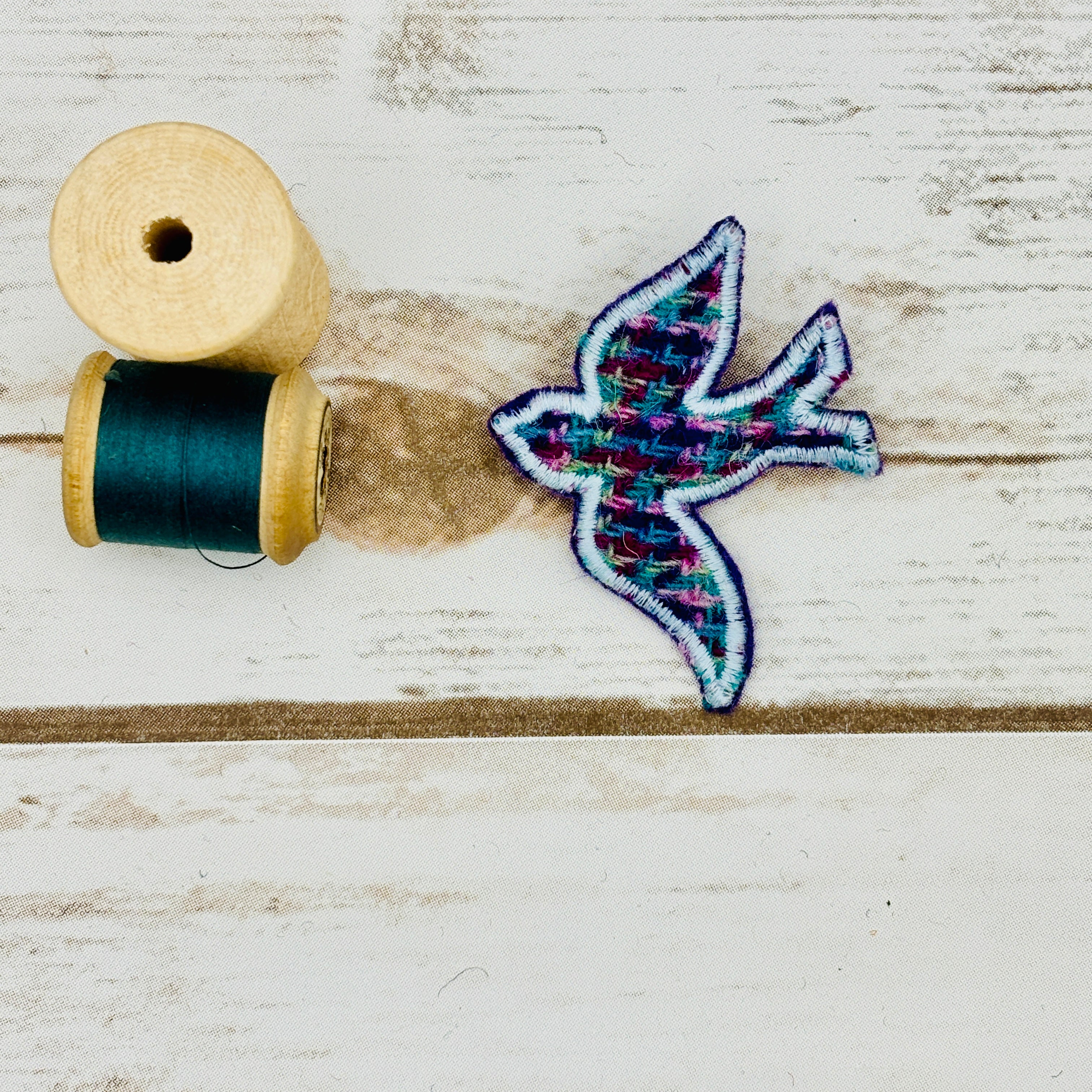 Swallow - Harris Tweed Brooch