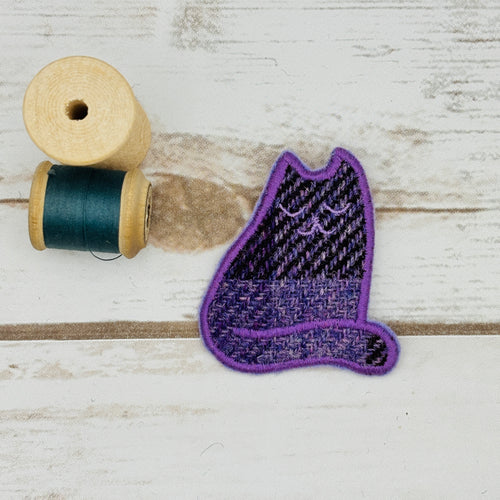 Cat - Harris Tweed Brooch