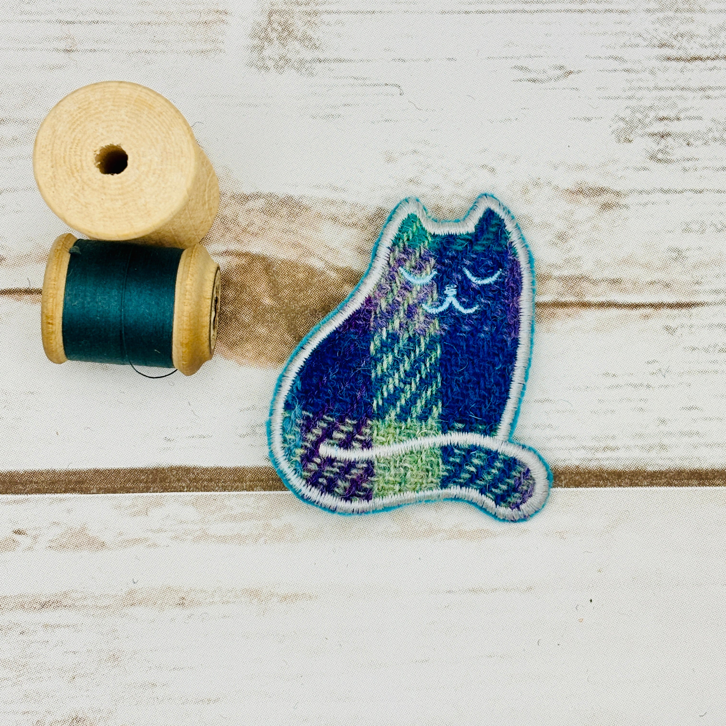 Cat - Harris Tweed Brooch