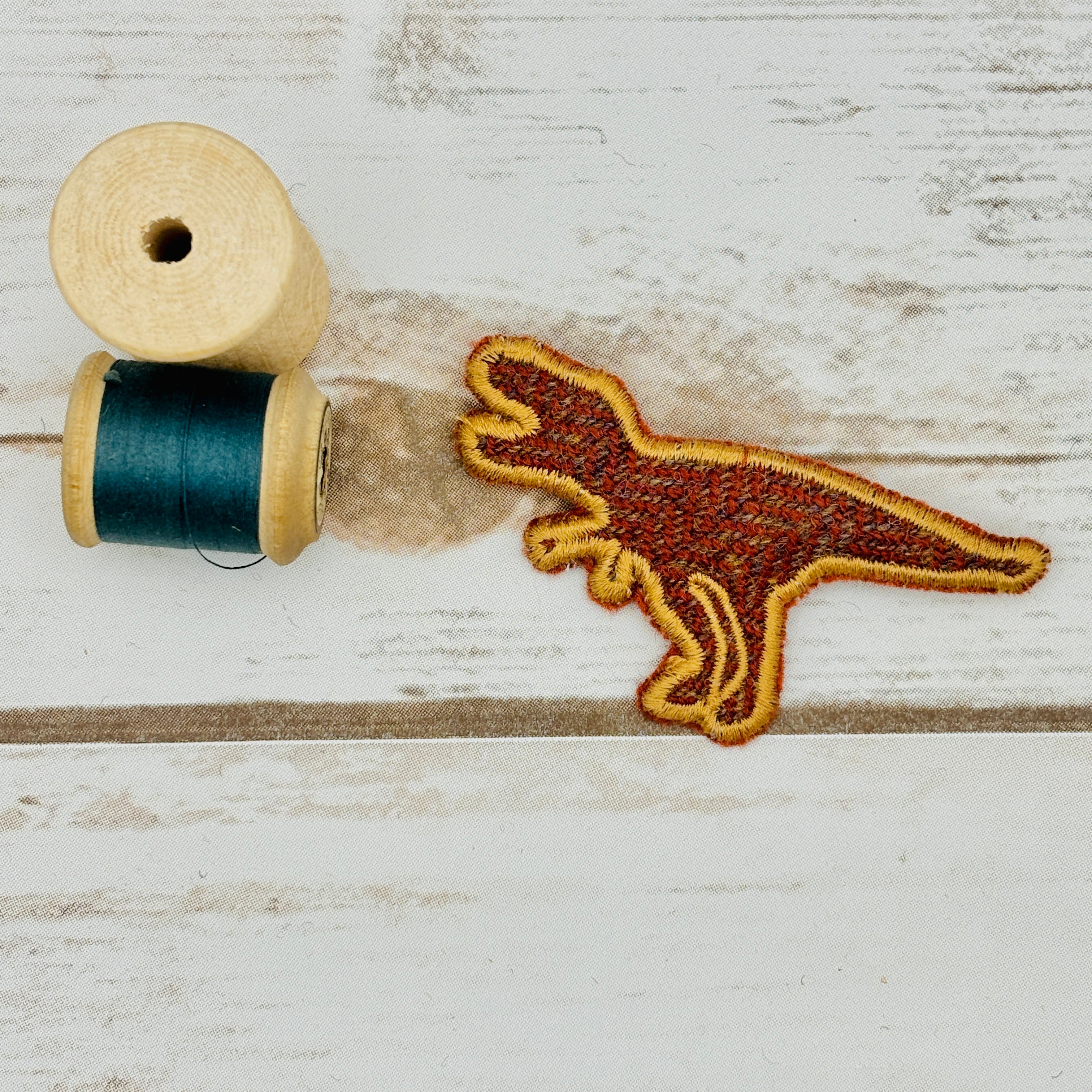 T-Rex - Harris Tweed Brooch