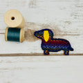 Dachshund - Harris Tweed Brooch