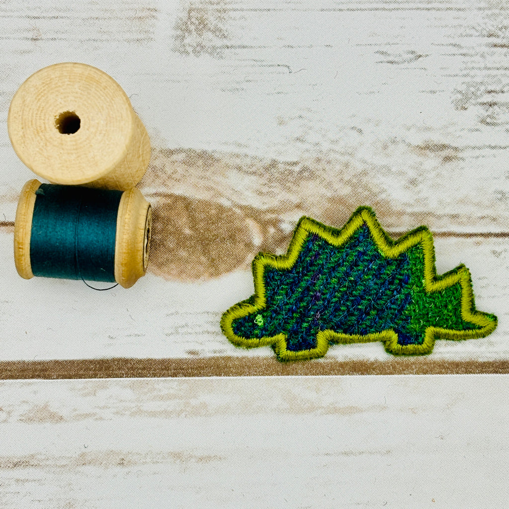 Stegosaurus - Harris Tweed Brooch