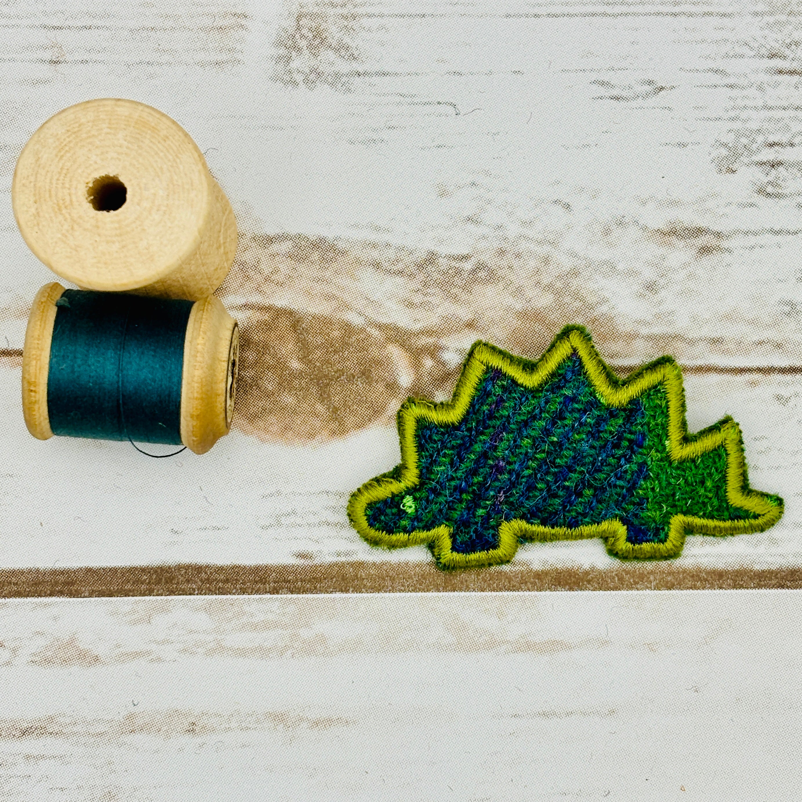 Stegosaurus - Harris Tweed Brooch