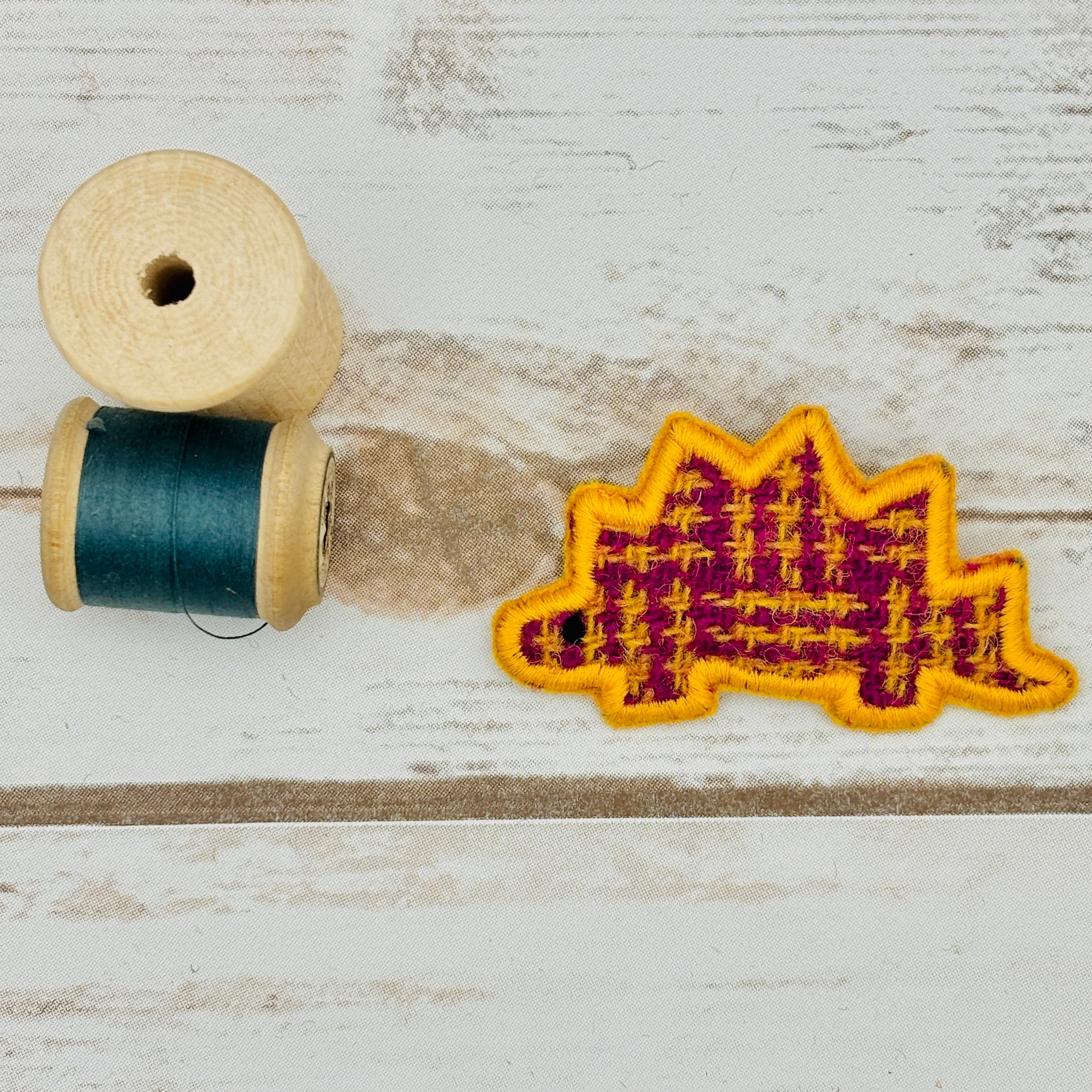 Stegosaurus - Harris Tweed Brooch