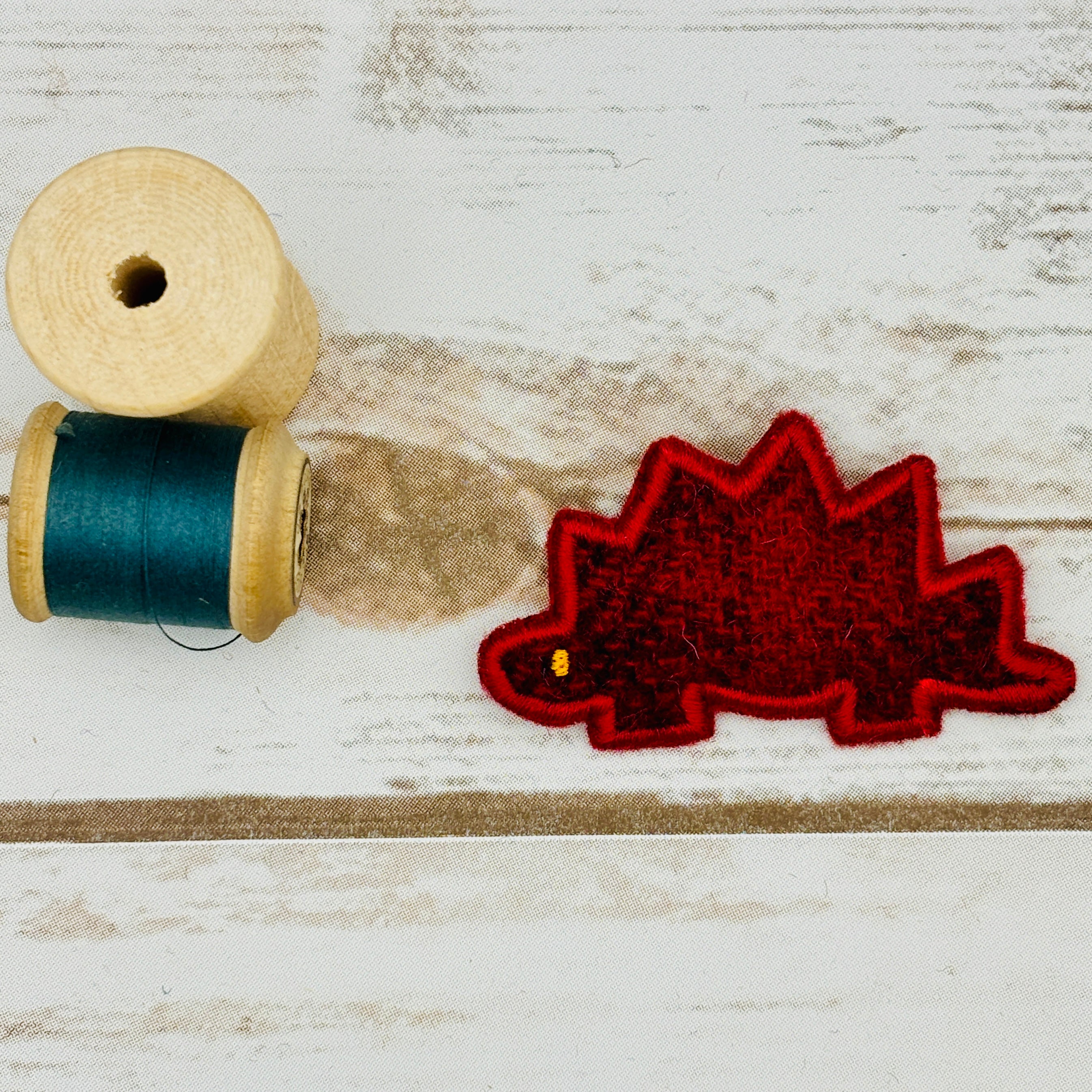 Stegosaurus - Harris Tweed Brooch