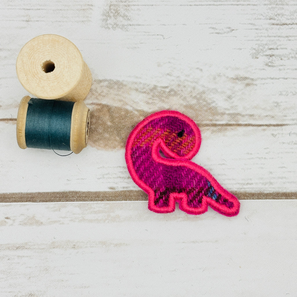 Brontosaurus - Harris Tweed Brooch