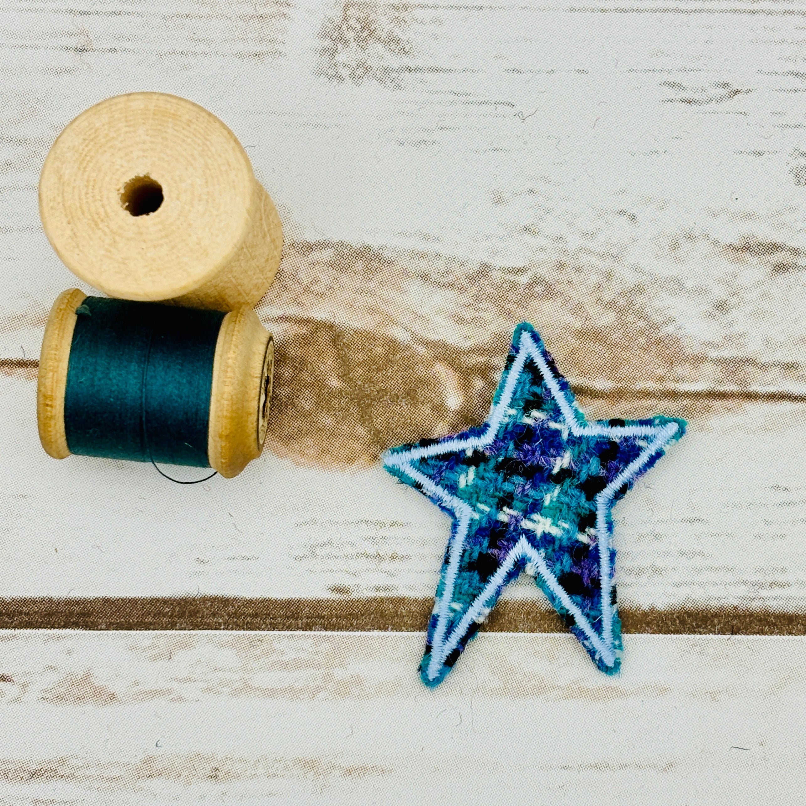 Stars - Harris Tweed Brooch
