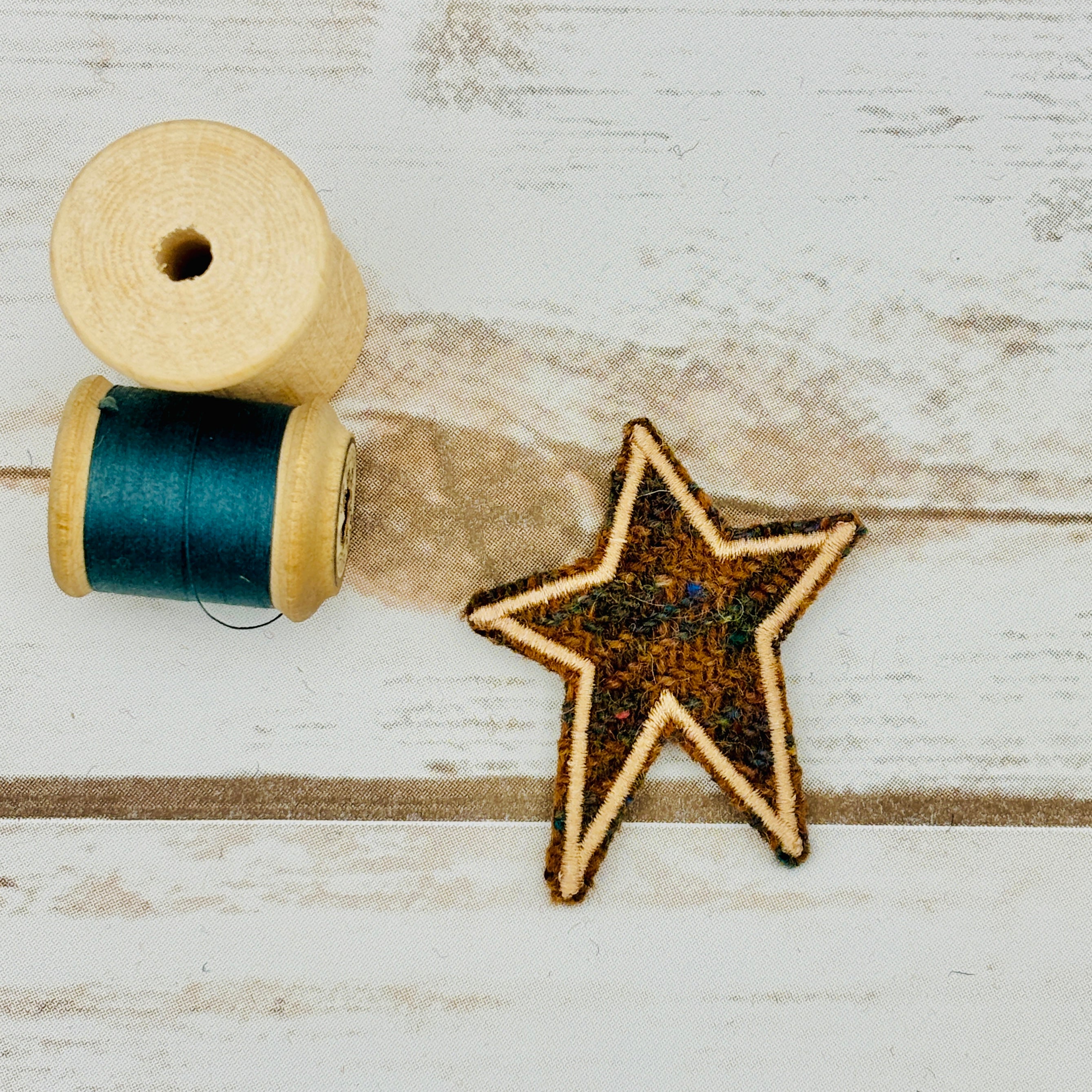 Stars - Harris Tweed Brooch