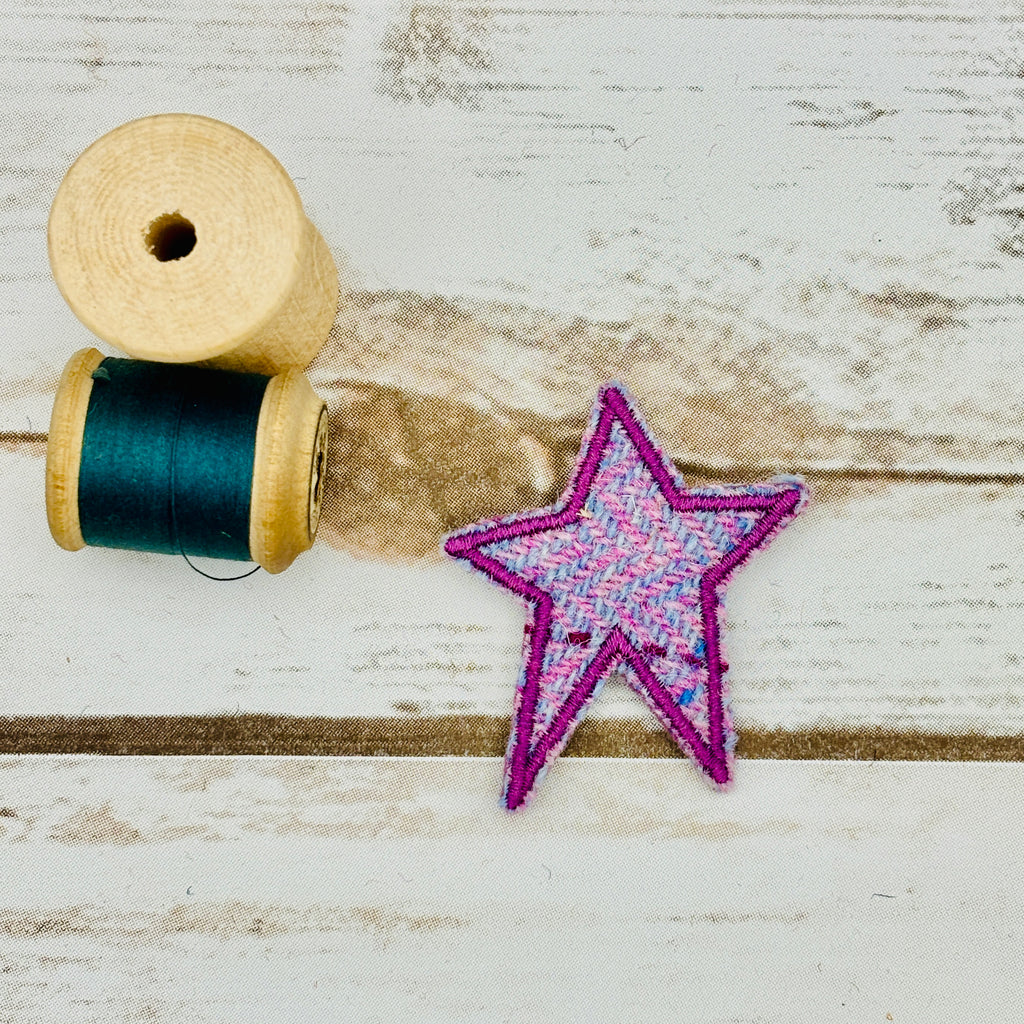 Stars - Harris Tweed Brooch