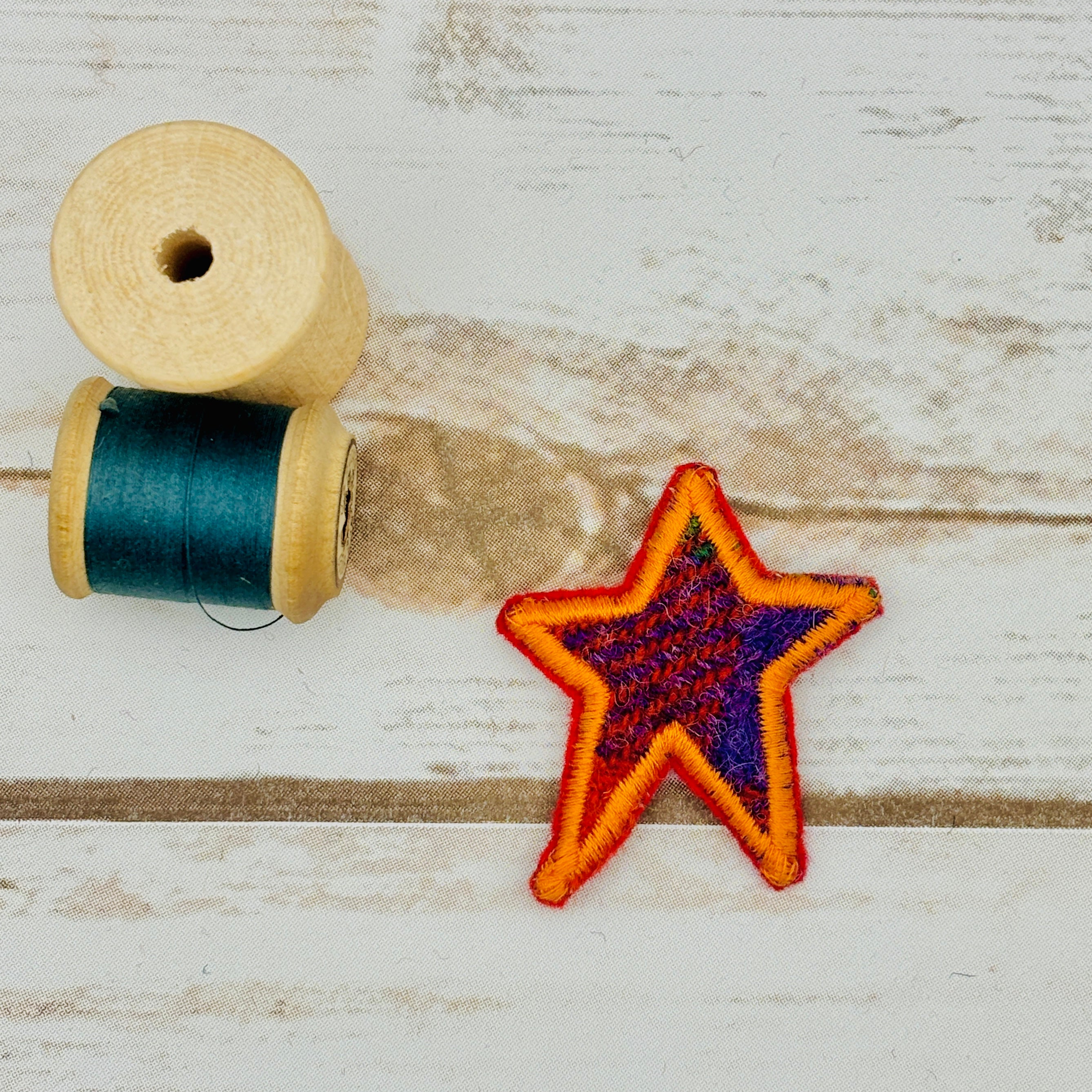 Stars - Harris Tweed Brooch