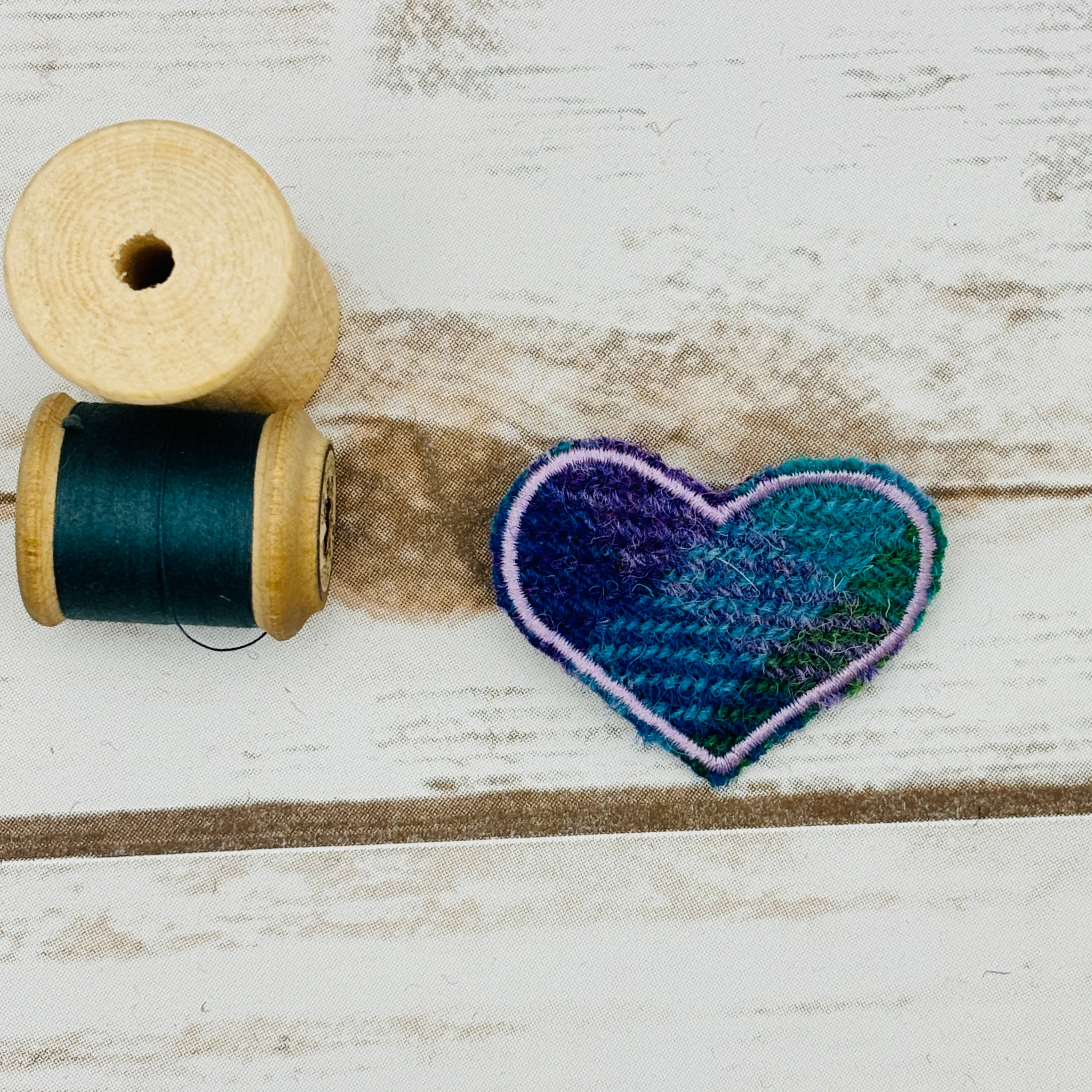 Tweed Hearts - Harris Tweed Brooch