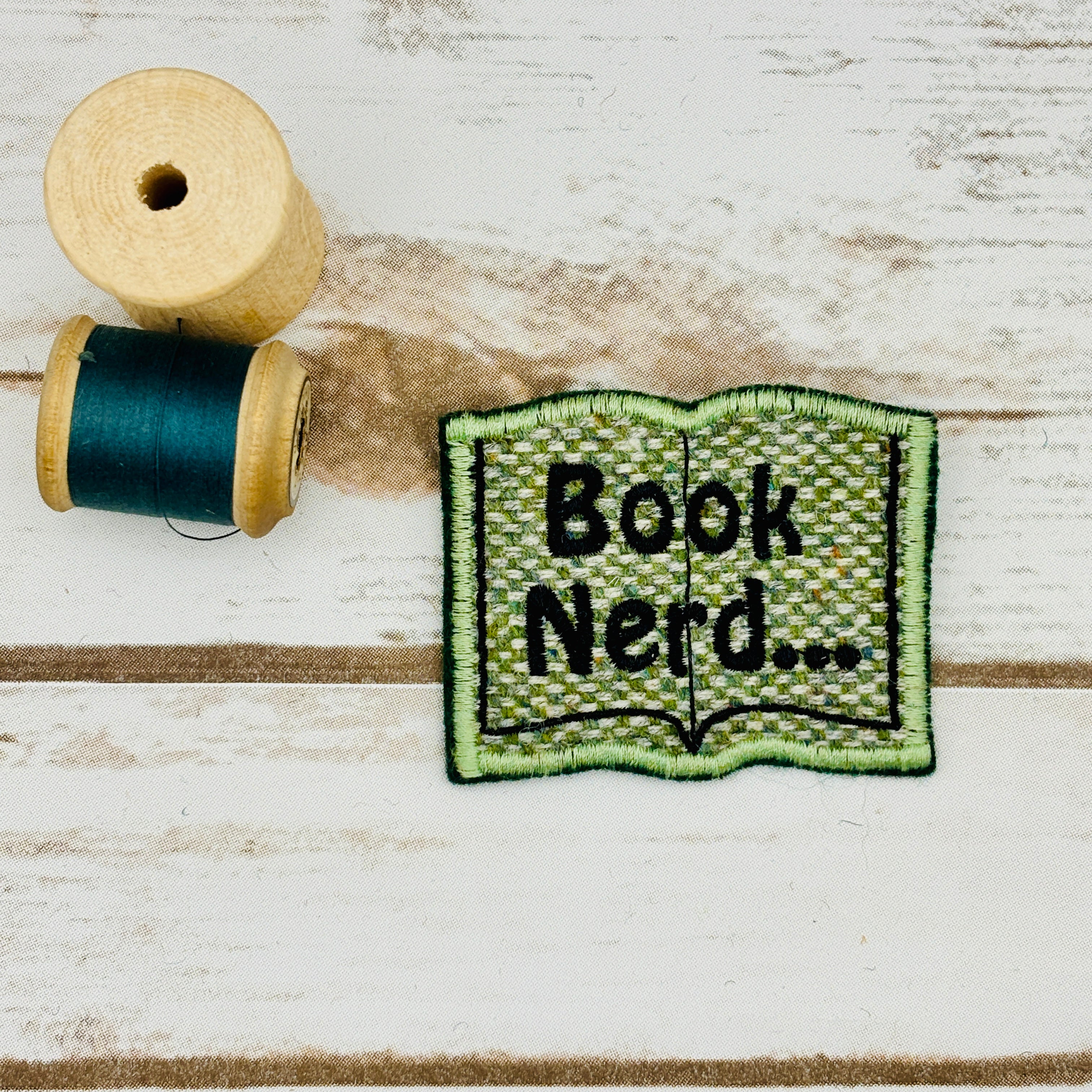 Book Nerd - Harris Tweed Brooch