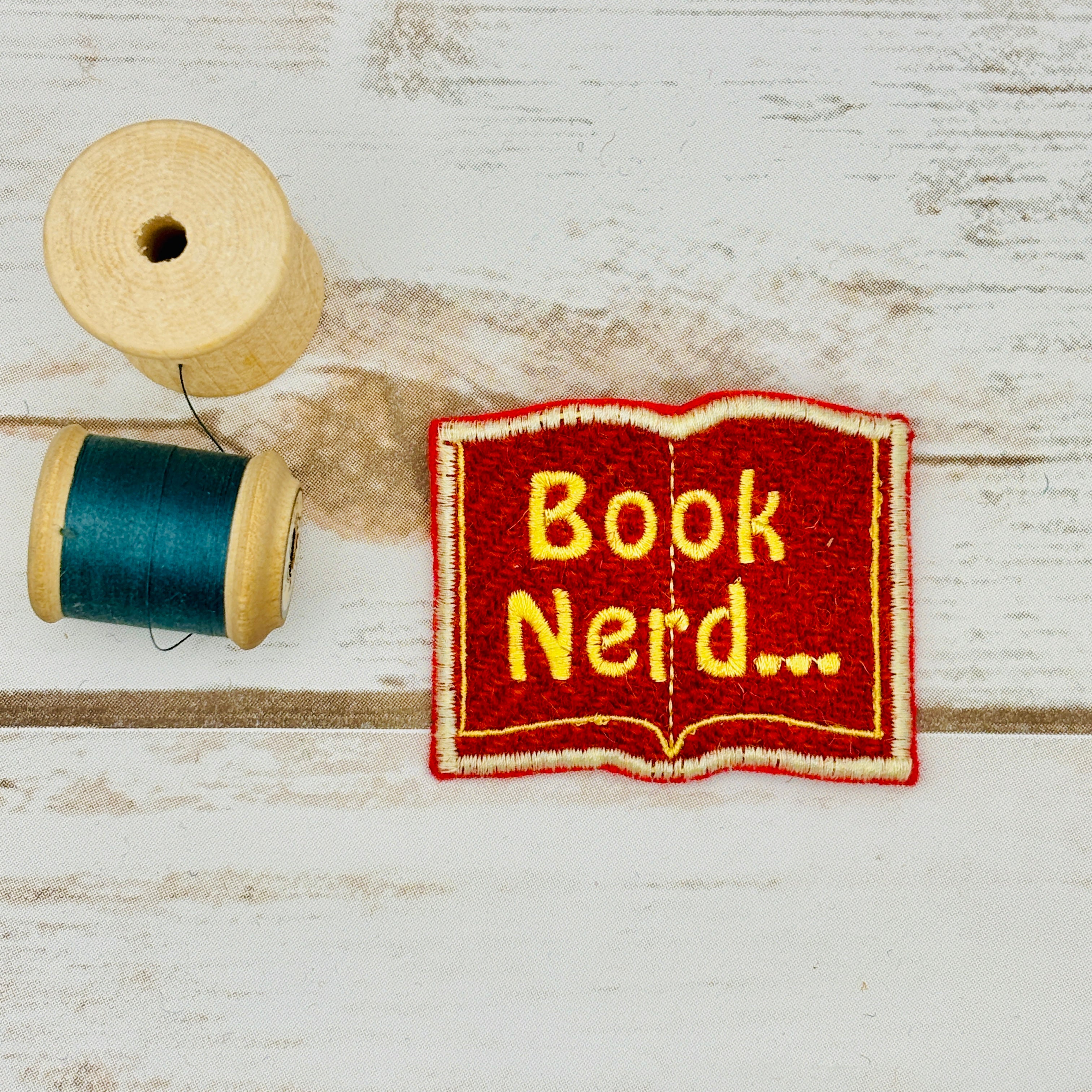 Book Nerd - Harris Tweed Brooch