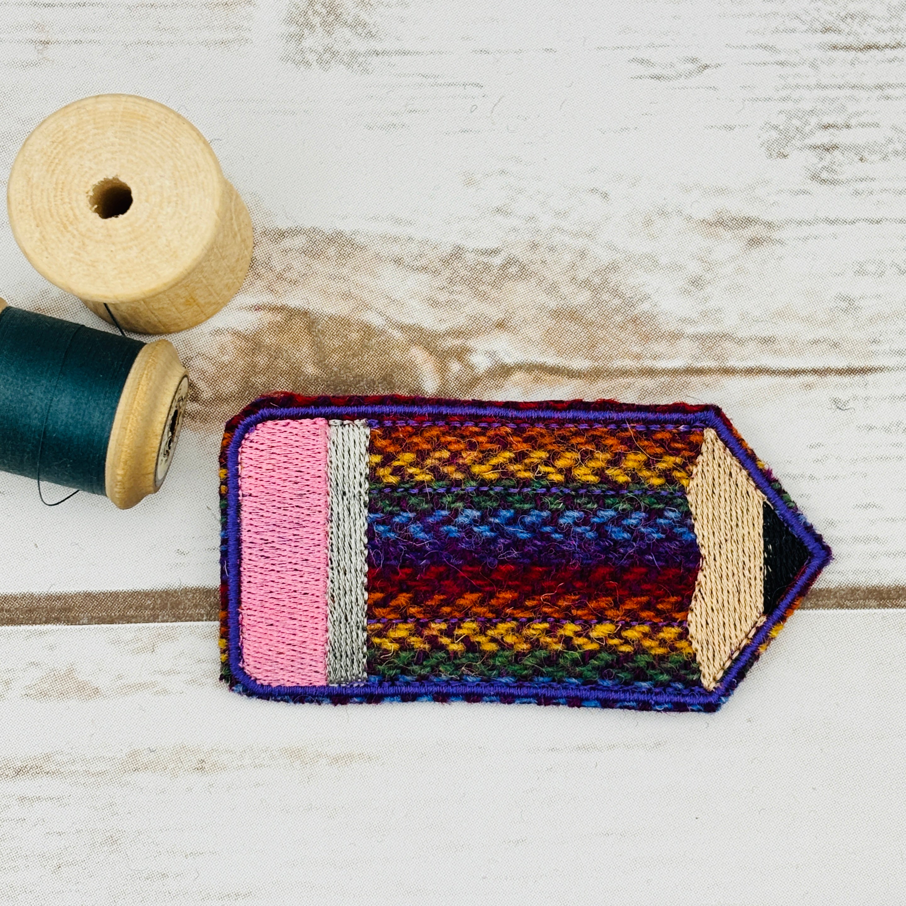 Pencil - Harris Tweed Brooch