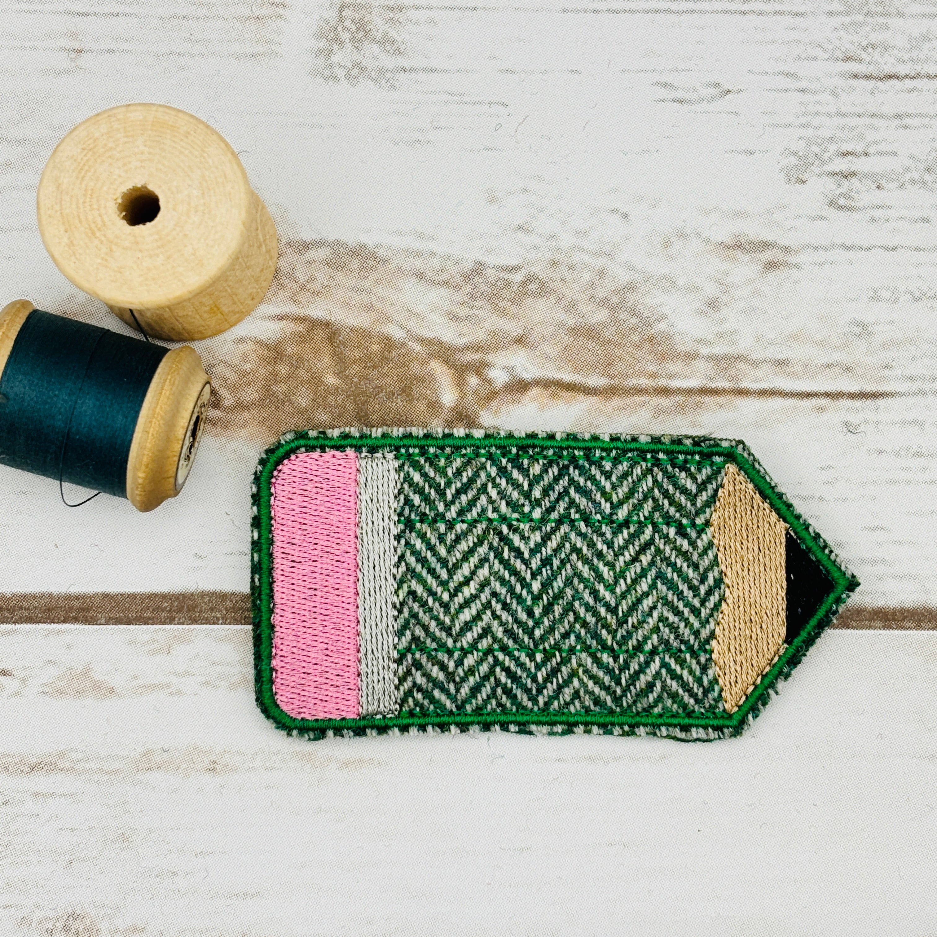Pencil - Harris Tweed Brooch