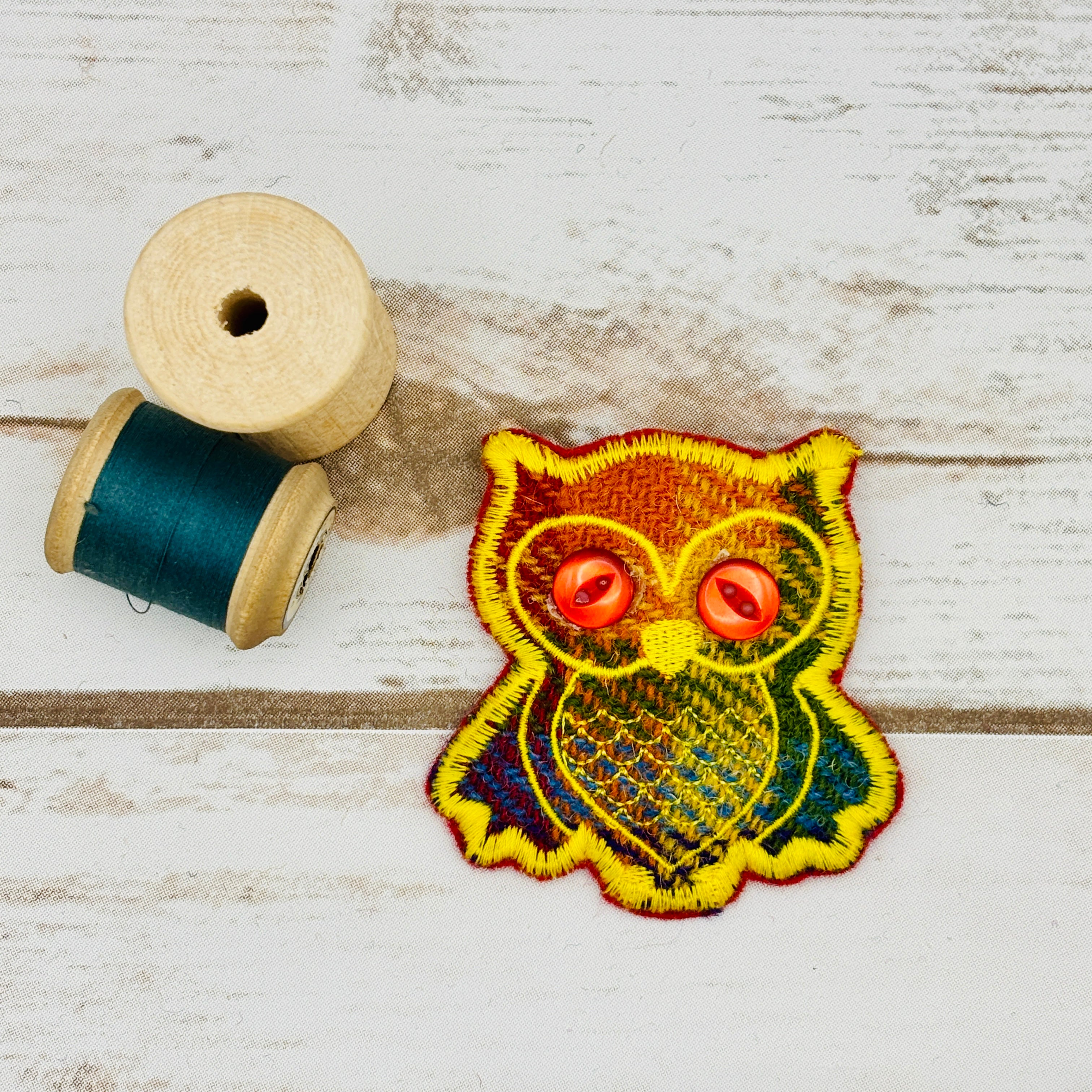 Owl - Harris Tweed Brooch