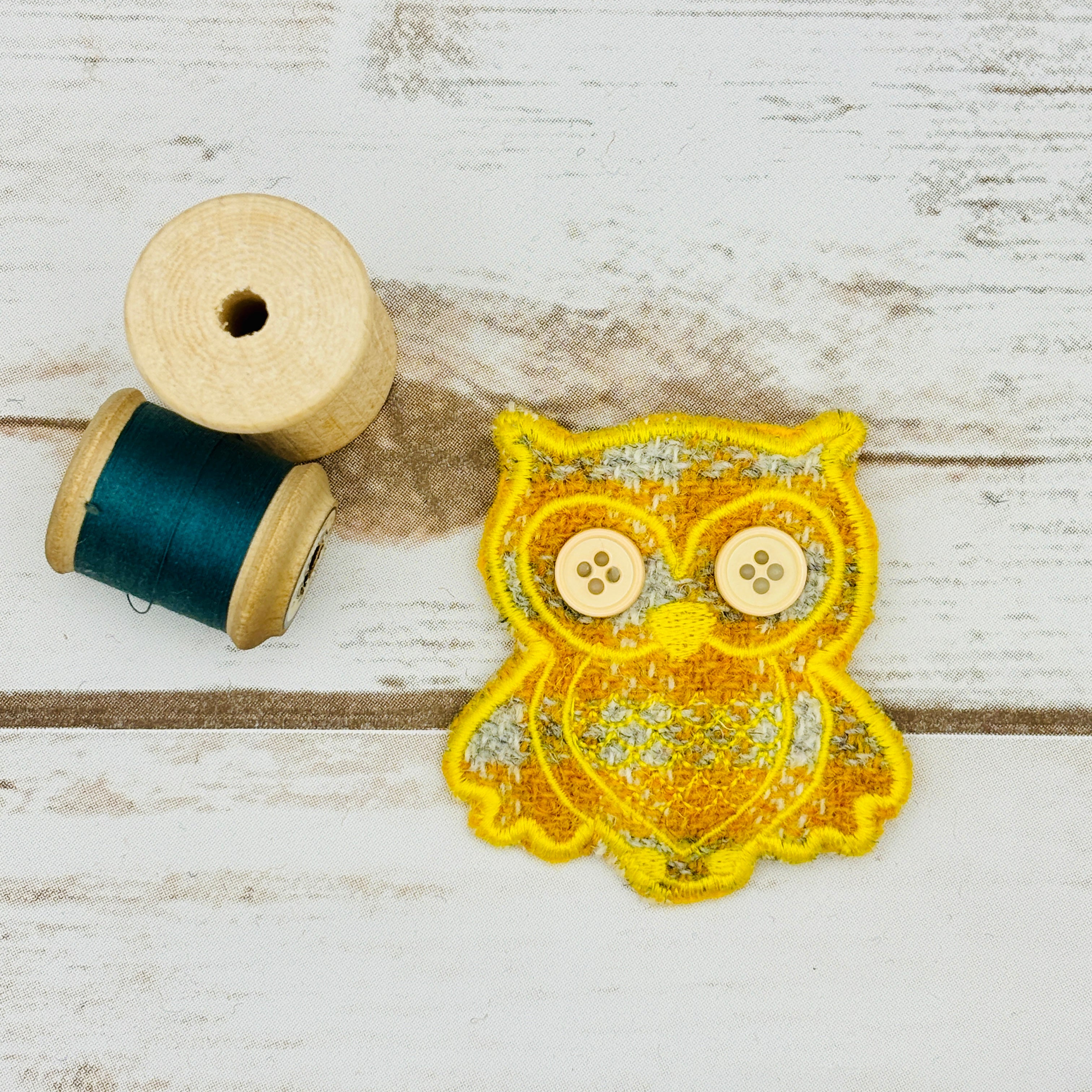 Owl - Harris Tweed Brooch