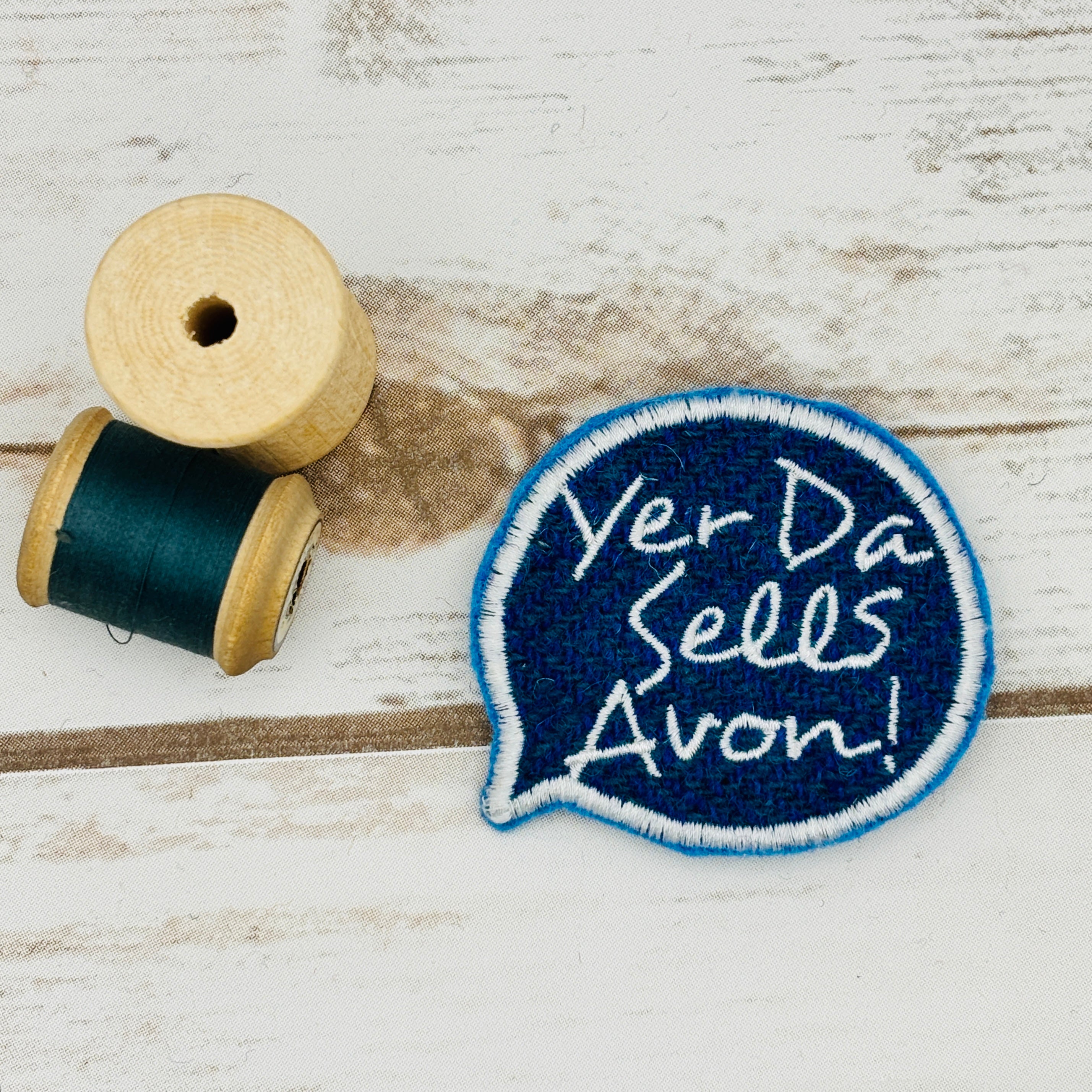 Speech Bubbles - Harris Tweed Brooch