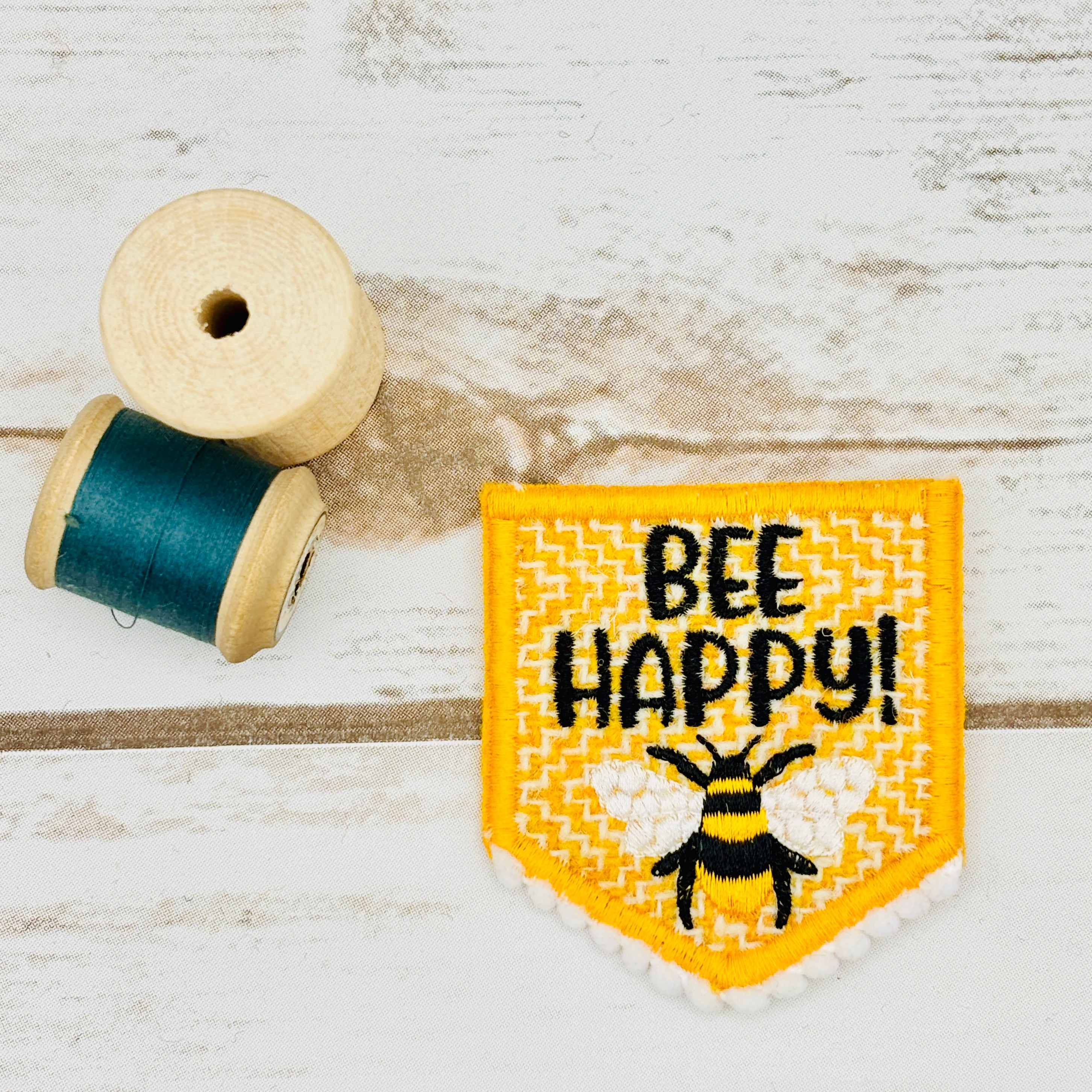 Bee Happy - Harris Tweed Brooch