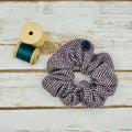 Purple Herringbone Magee Donegal Tweed Hair Scrunchie