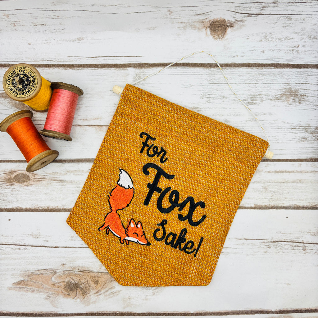For Fox Sake - Pennant Wall Hanging