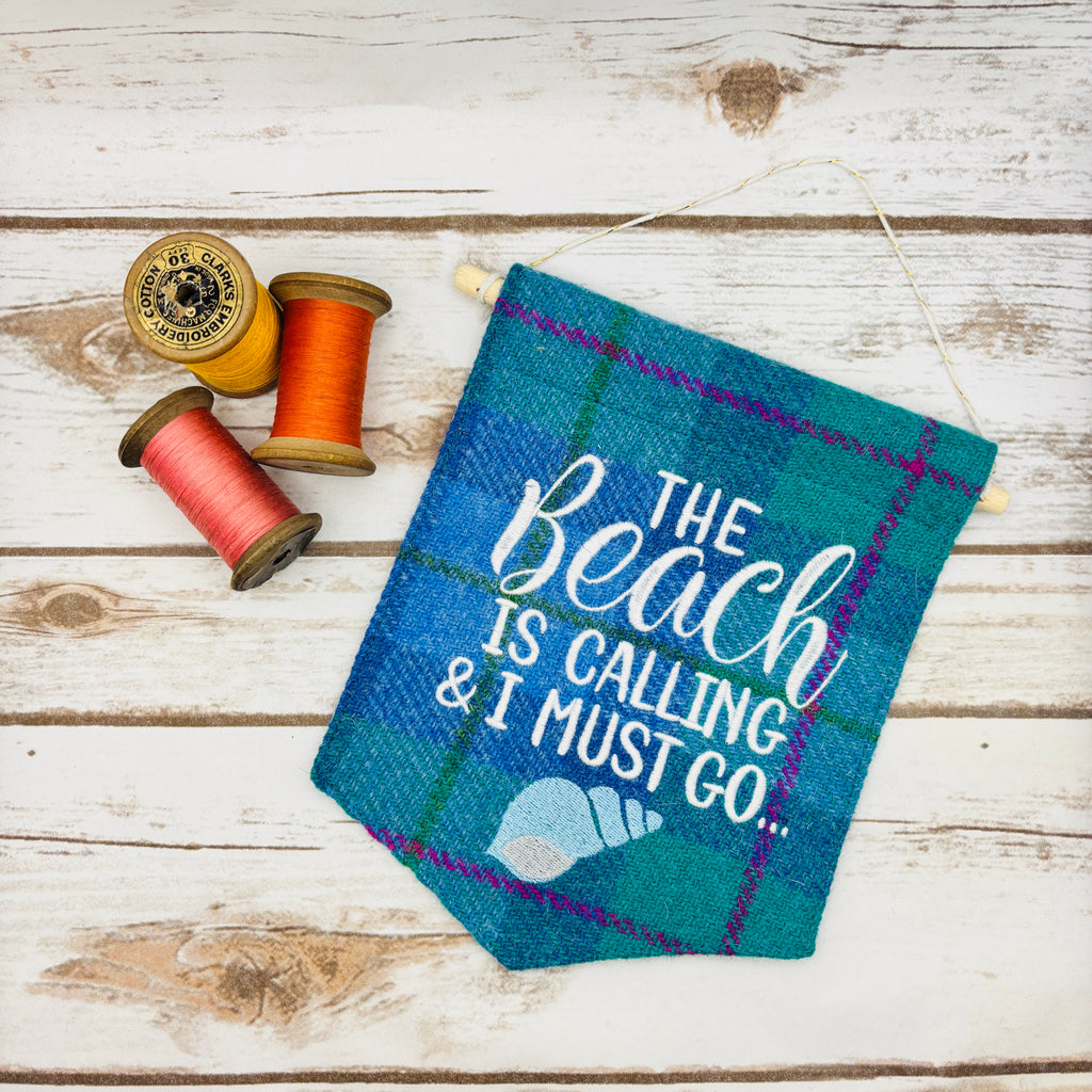 The Beach is calling - Pennant Wall Hanging