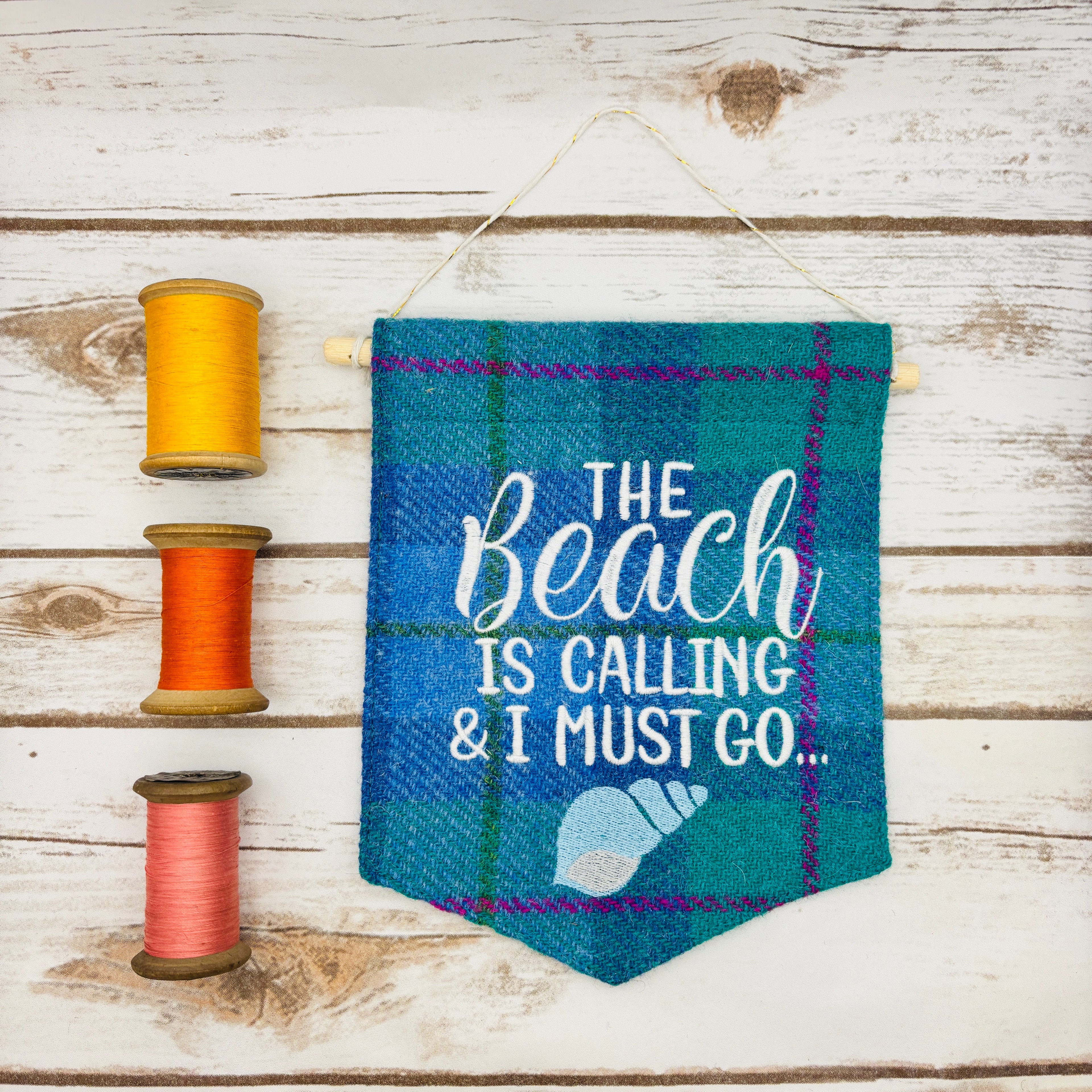 The Beach is calling - Pennant Wall Hanging