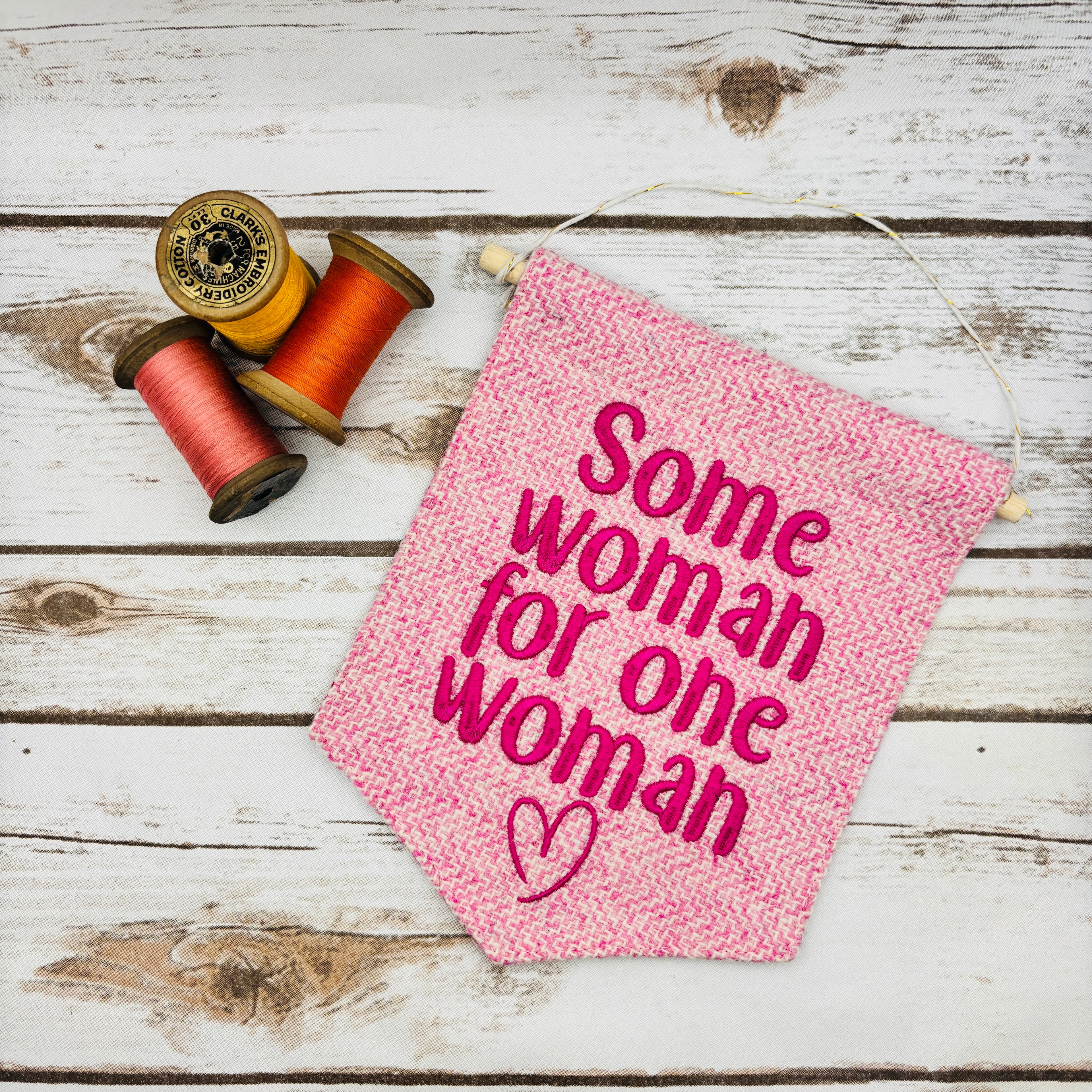 Some woman for one woman - Pennant Wall Hanging