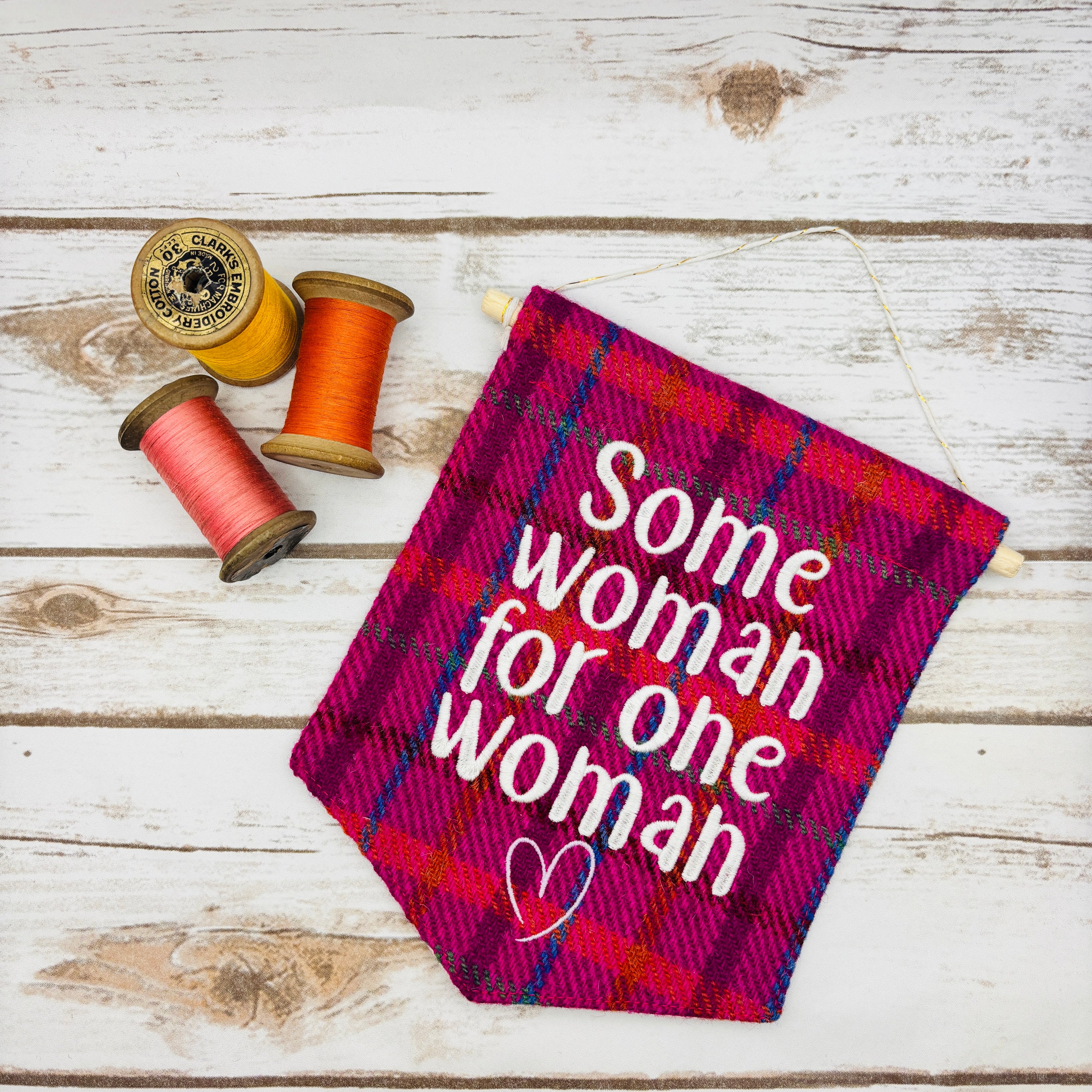 Some woman for one woman - Pennant Wall Hanging