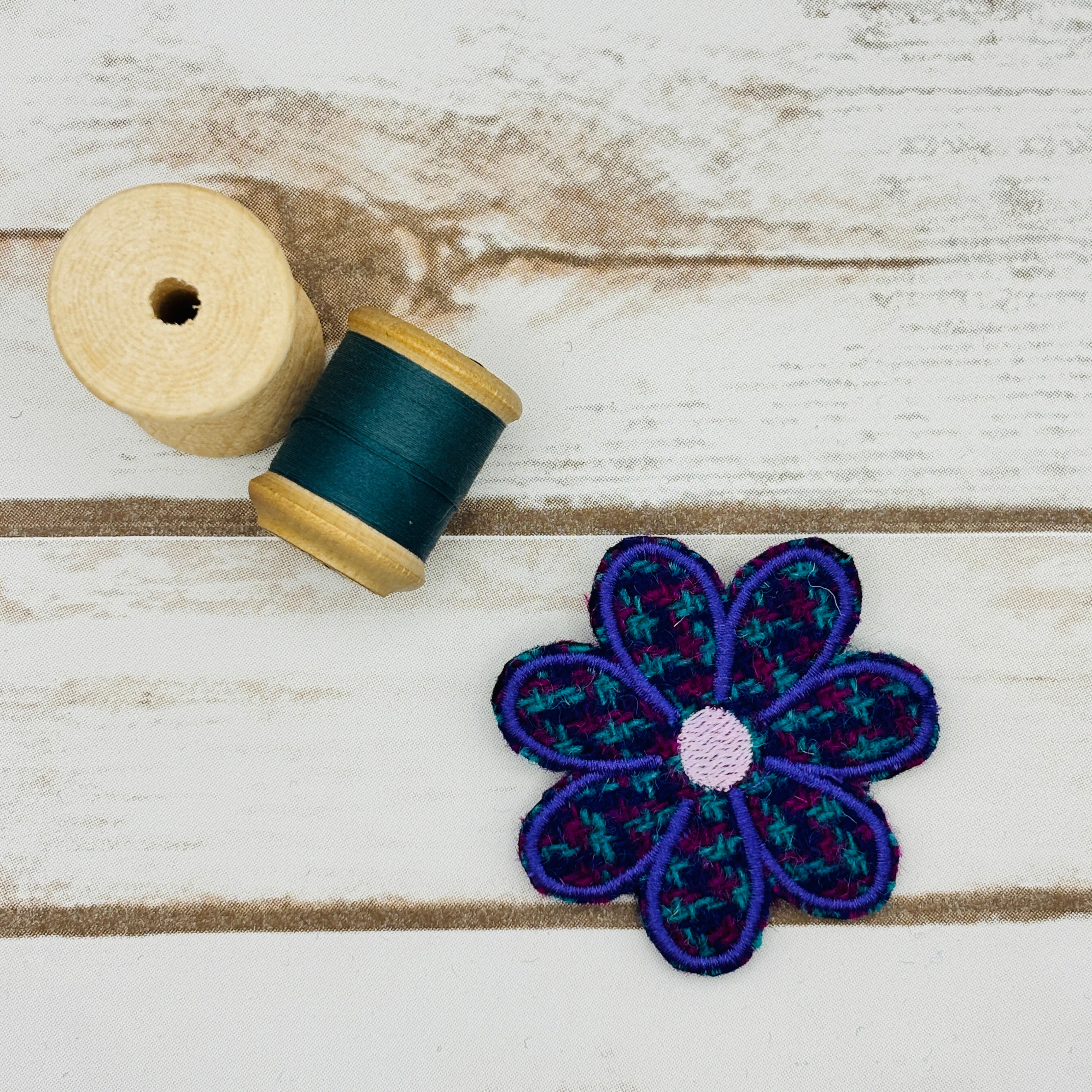 Flower - Harris Tweed Brooch