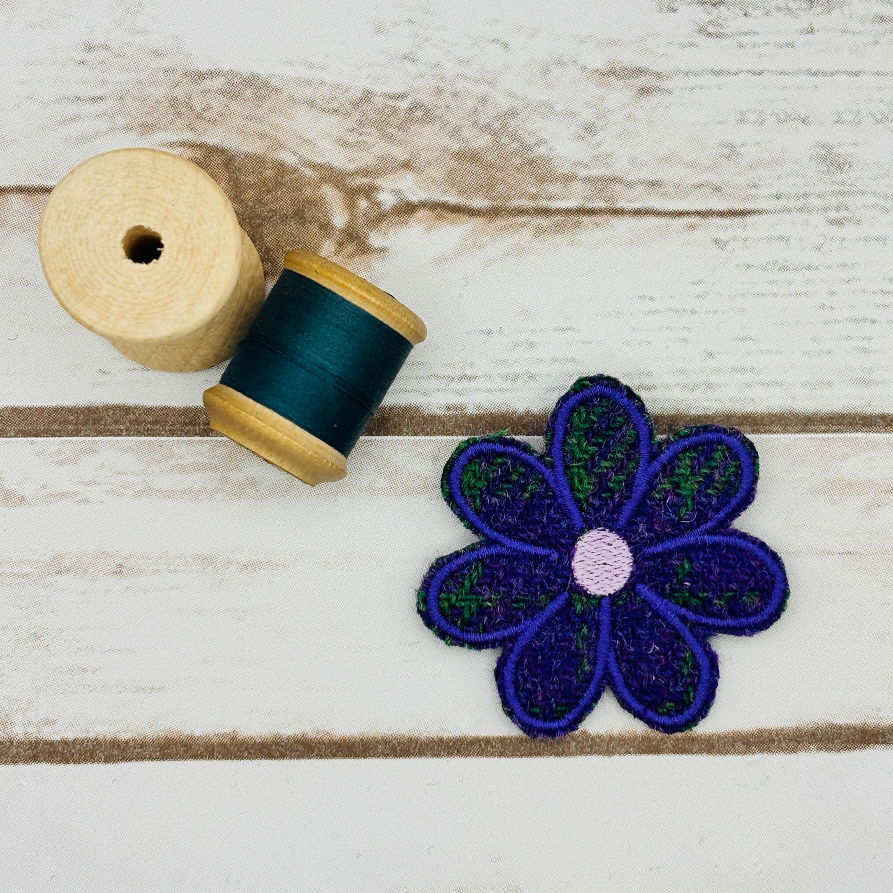 Flower - Harris Tweed Brooch