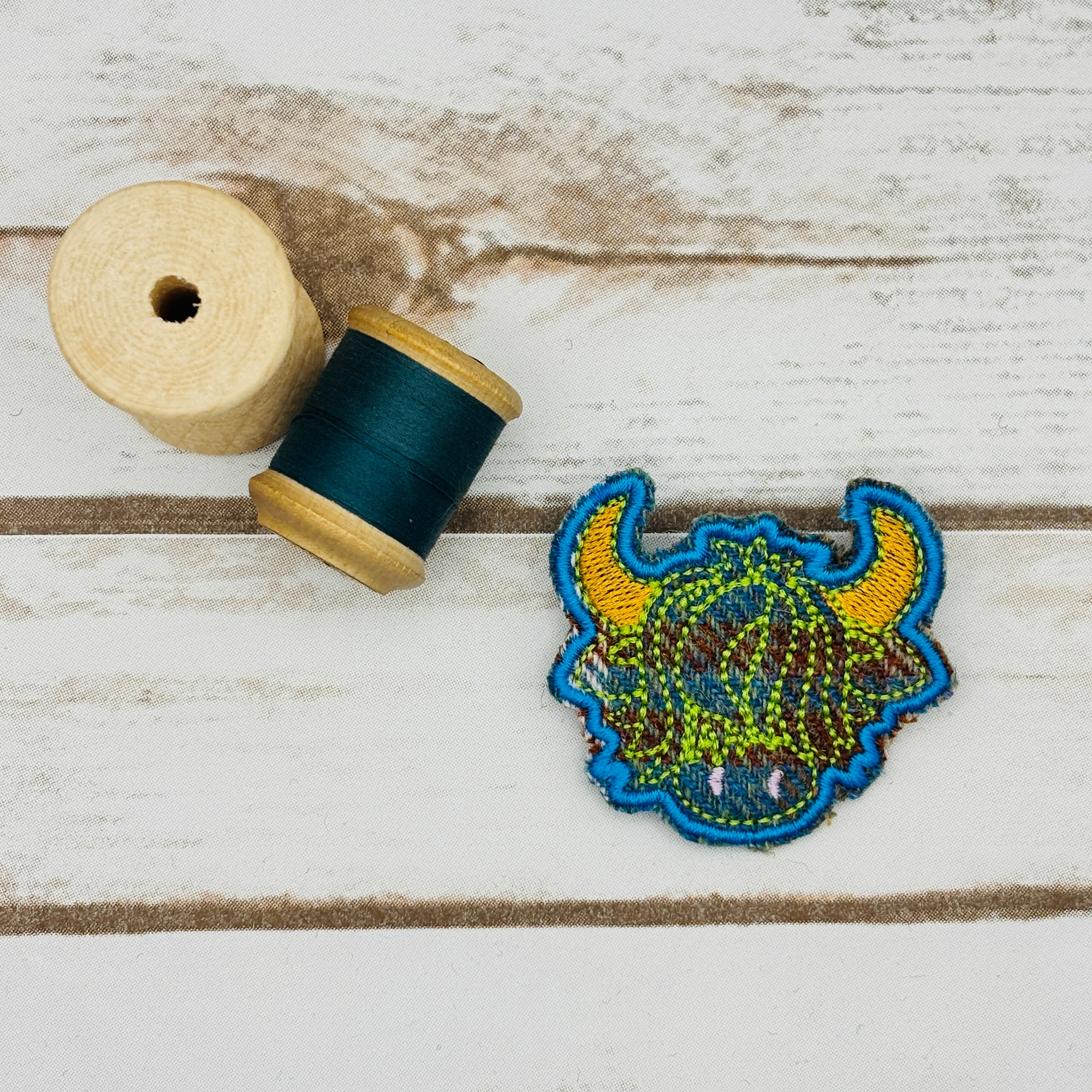 Highland Coo - Harris Tweed Brooch