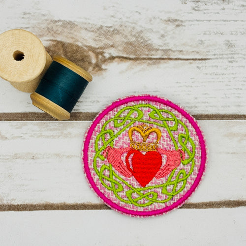 Claddagh - Harris Tweed Brooch