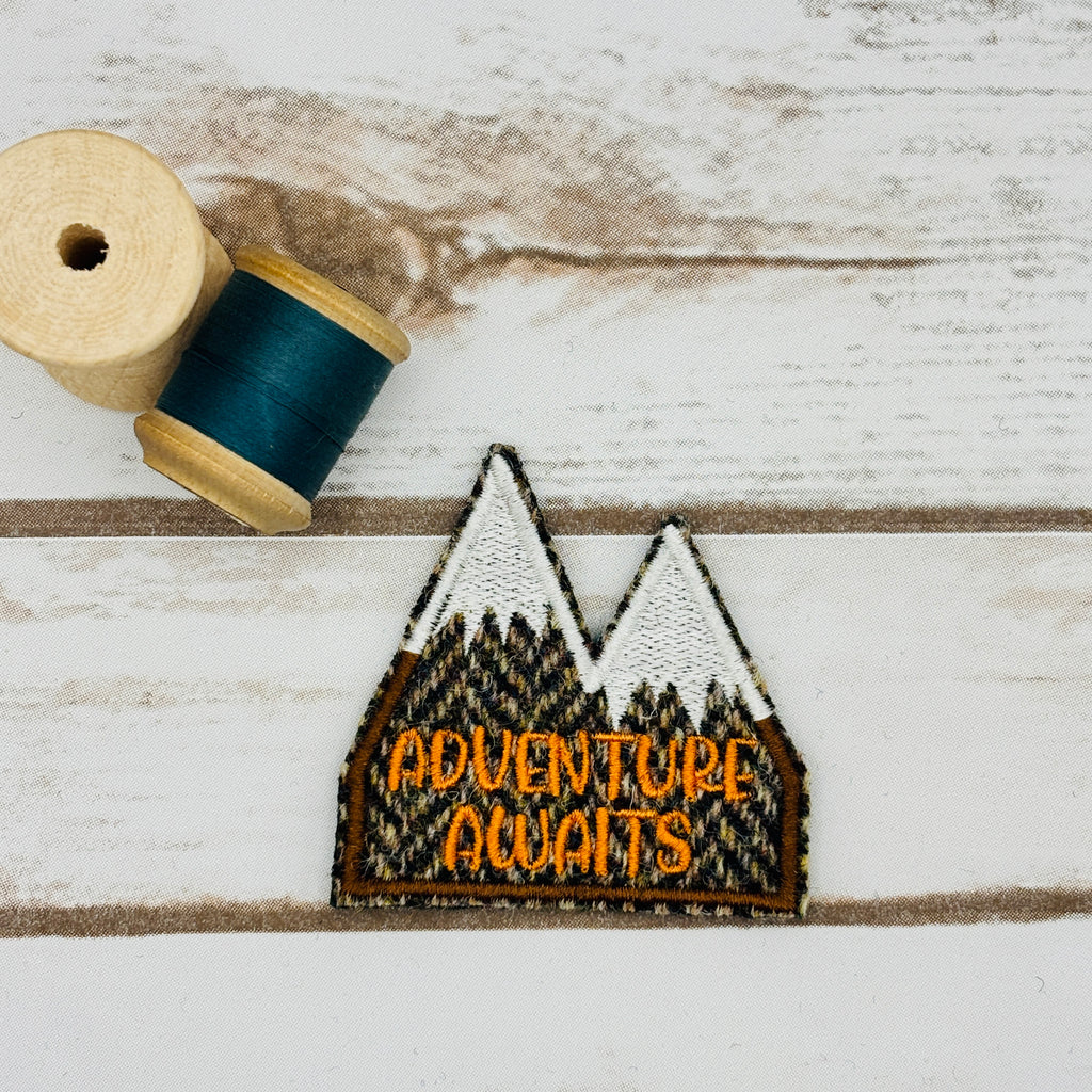 Adventure Awaits! - Harris Tweed Brooch