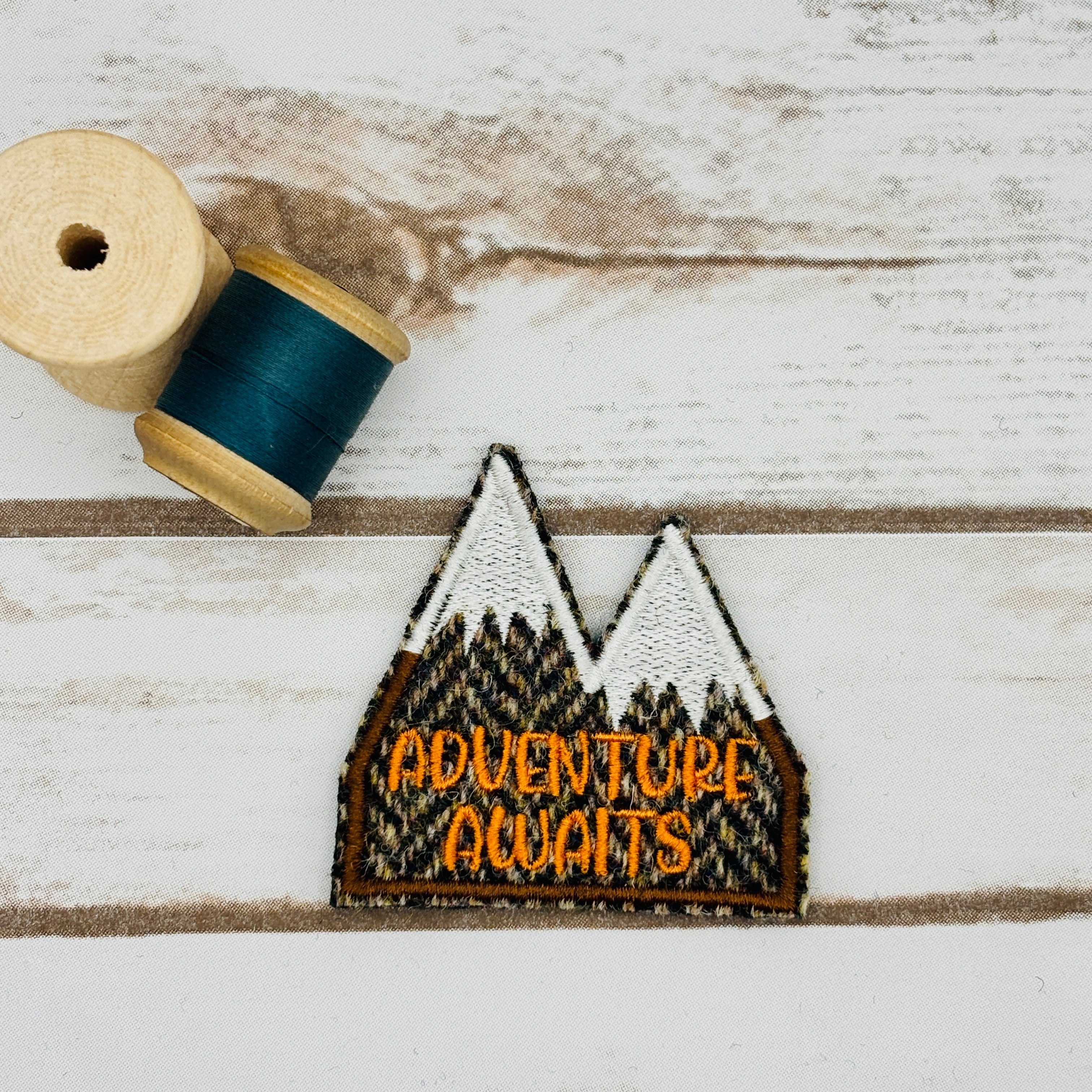 Adventure Awaits! - Harris Tweed Brooch