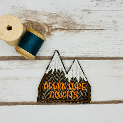 Adventure Awaits! - Harris Tweed Brooch