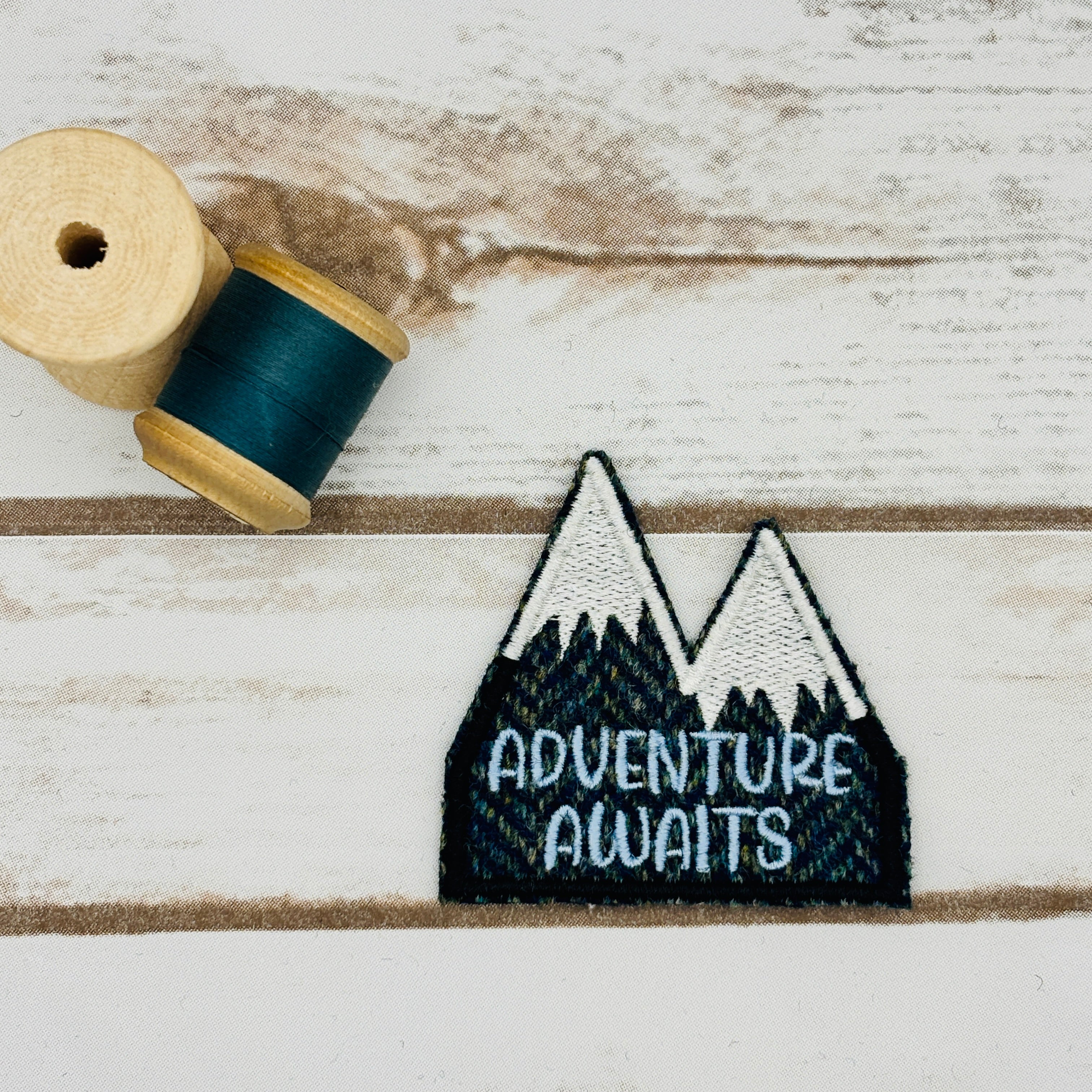 Adventure Awaits! - Harris Tweed Brooch