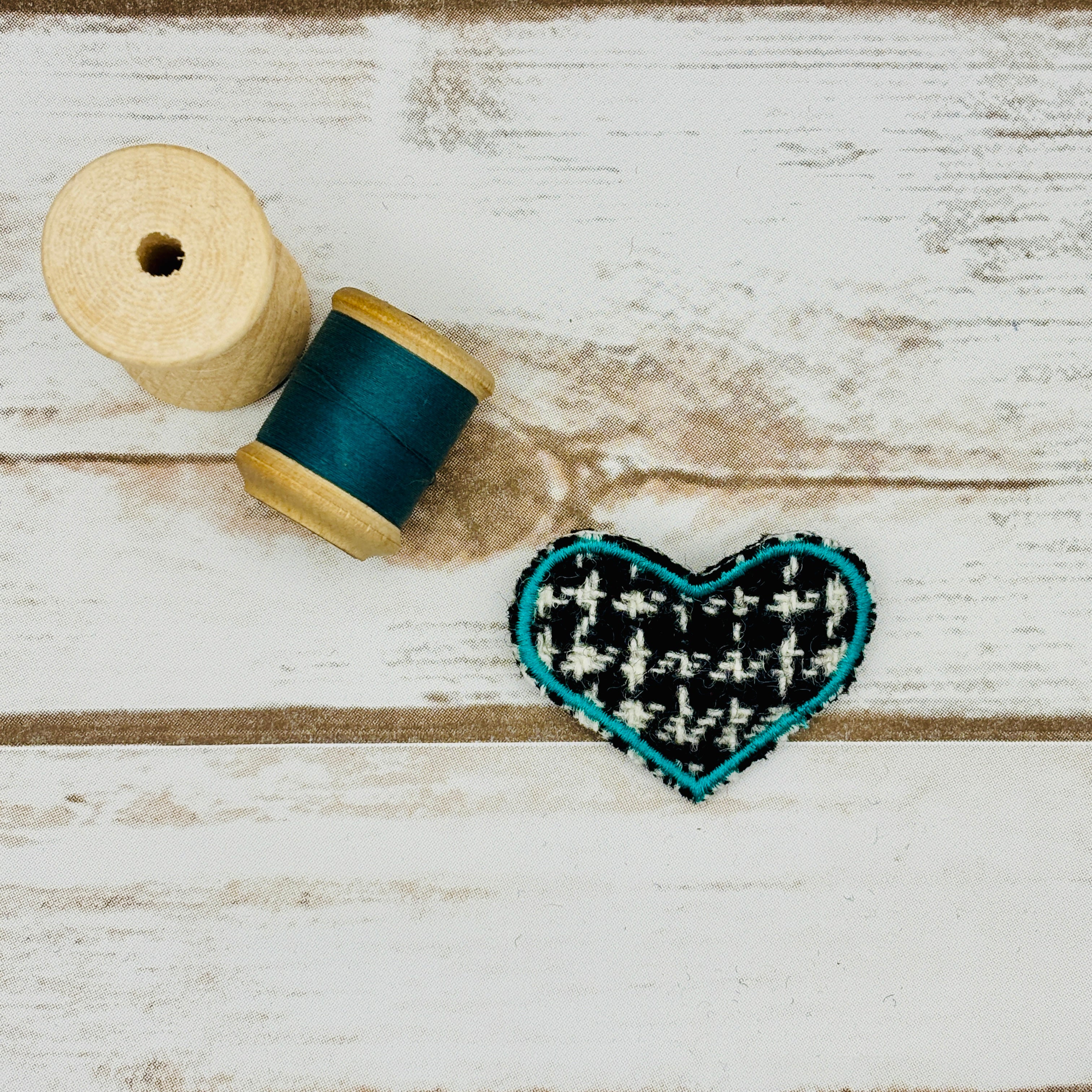 Tweed Hearts - Harris Tweed Brooch