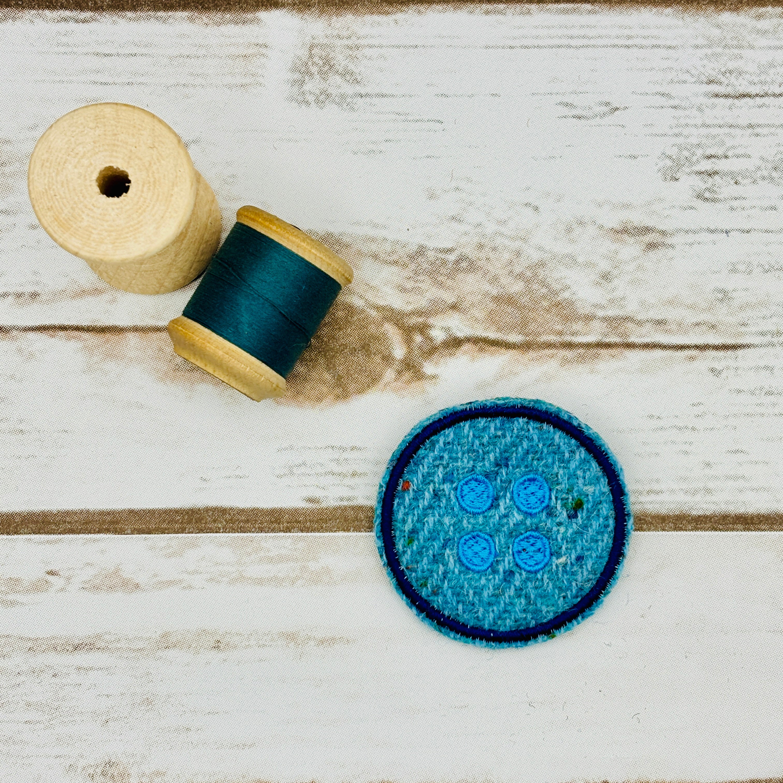 Buttons - Harris Tweed Brooch