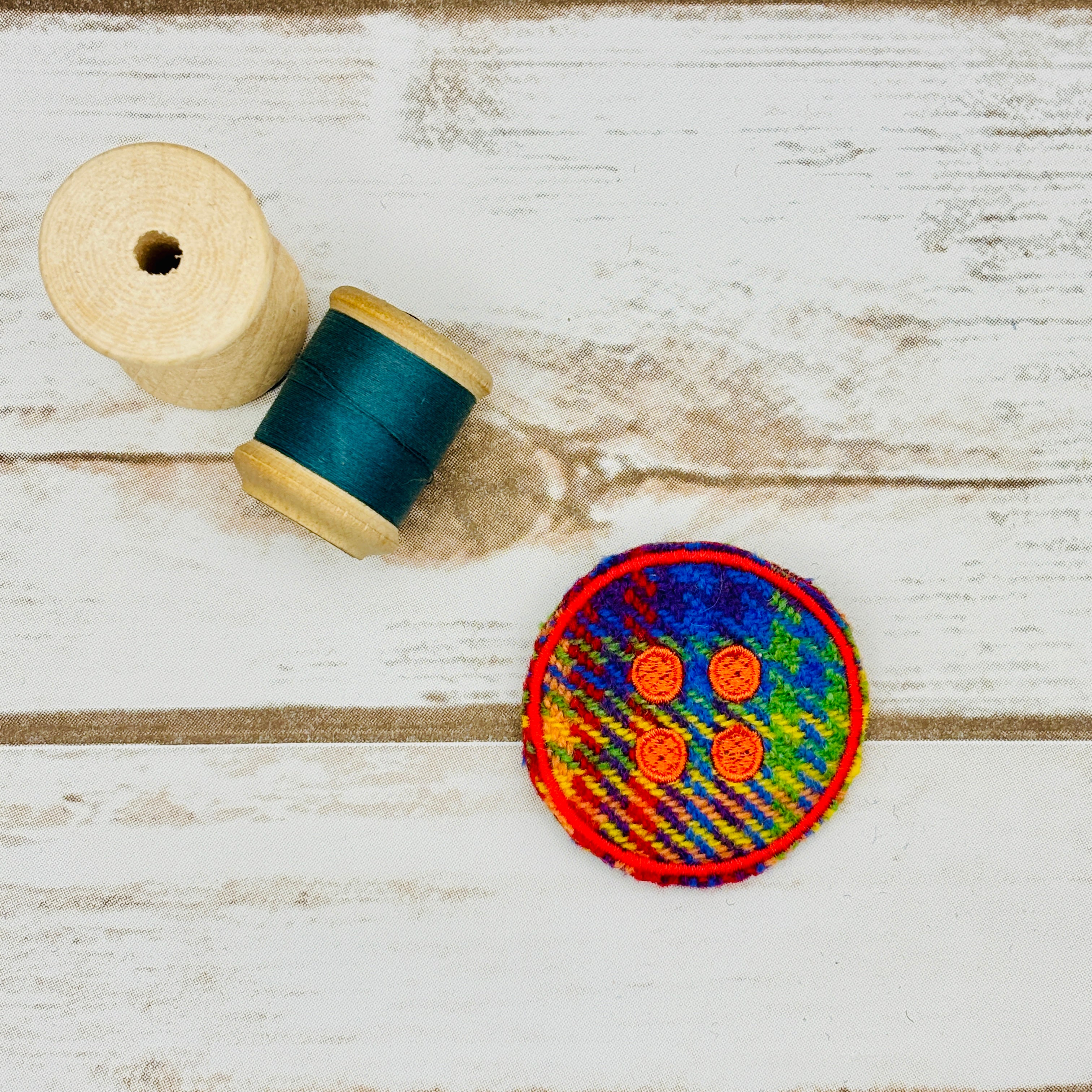 Buttons - Harris Tweed Brooch