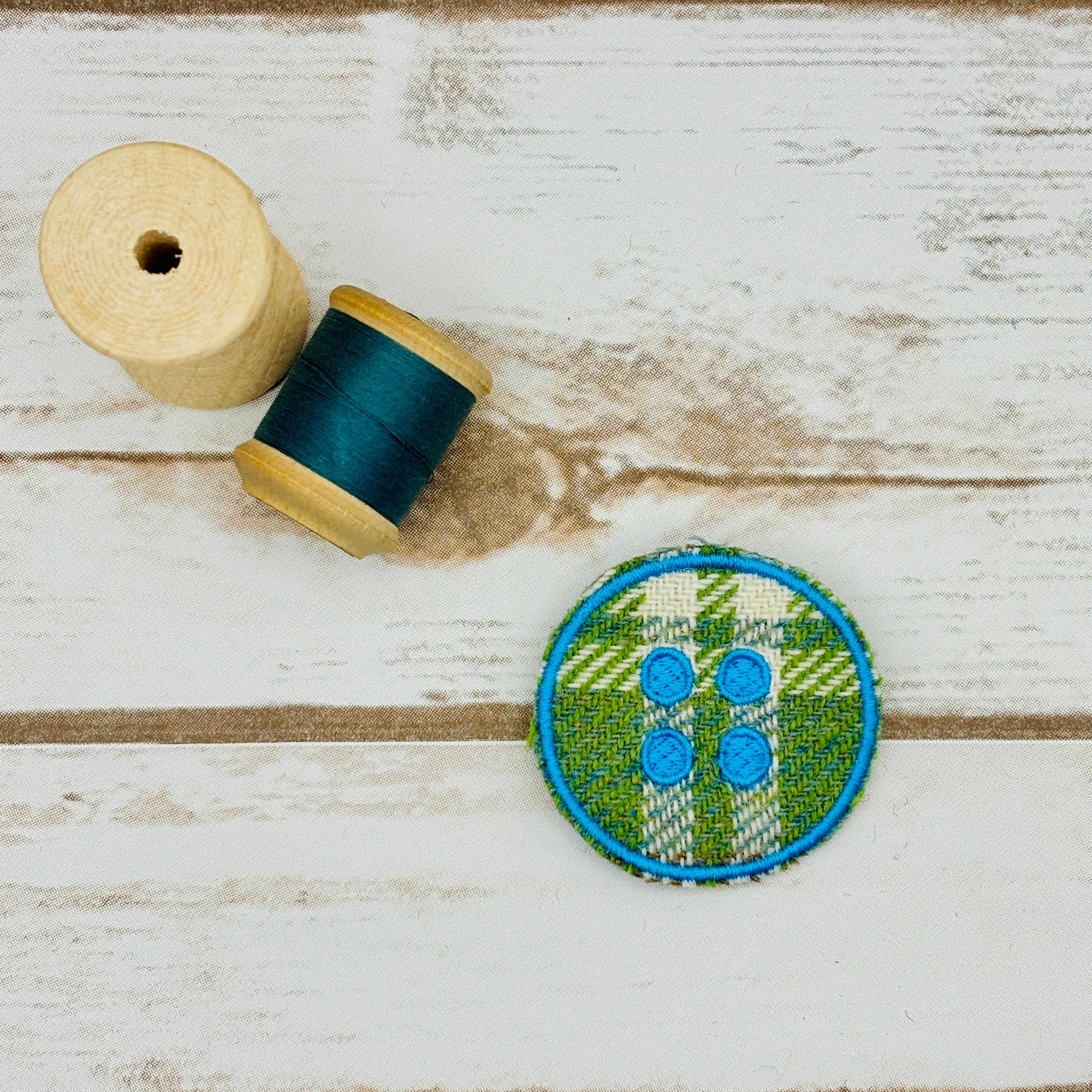 Buttons - Harris Tweed Brooch