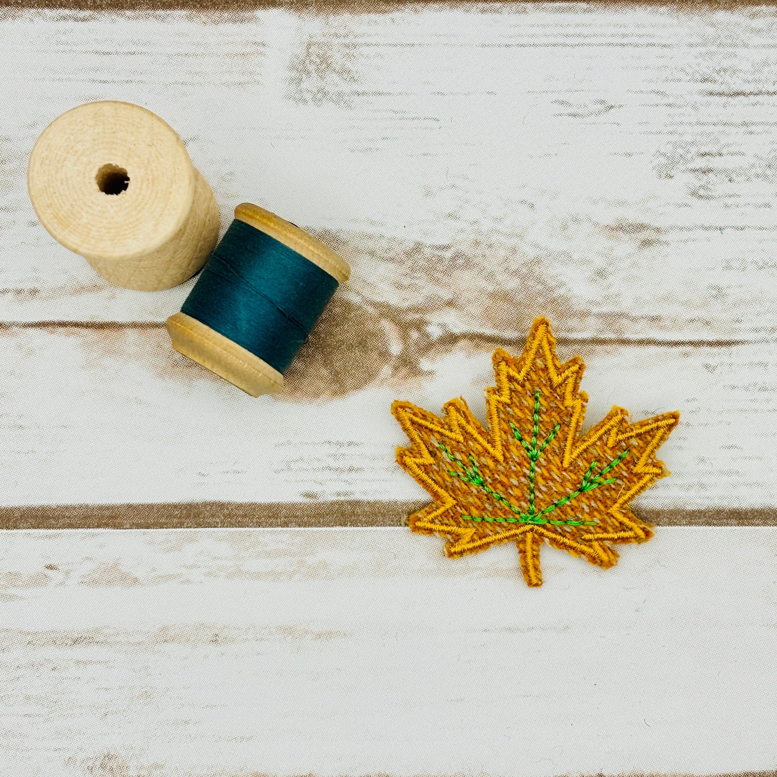 Maple Leaf - Harris Tweed Brooch